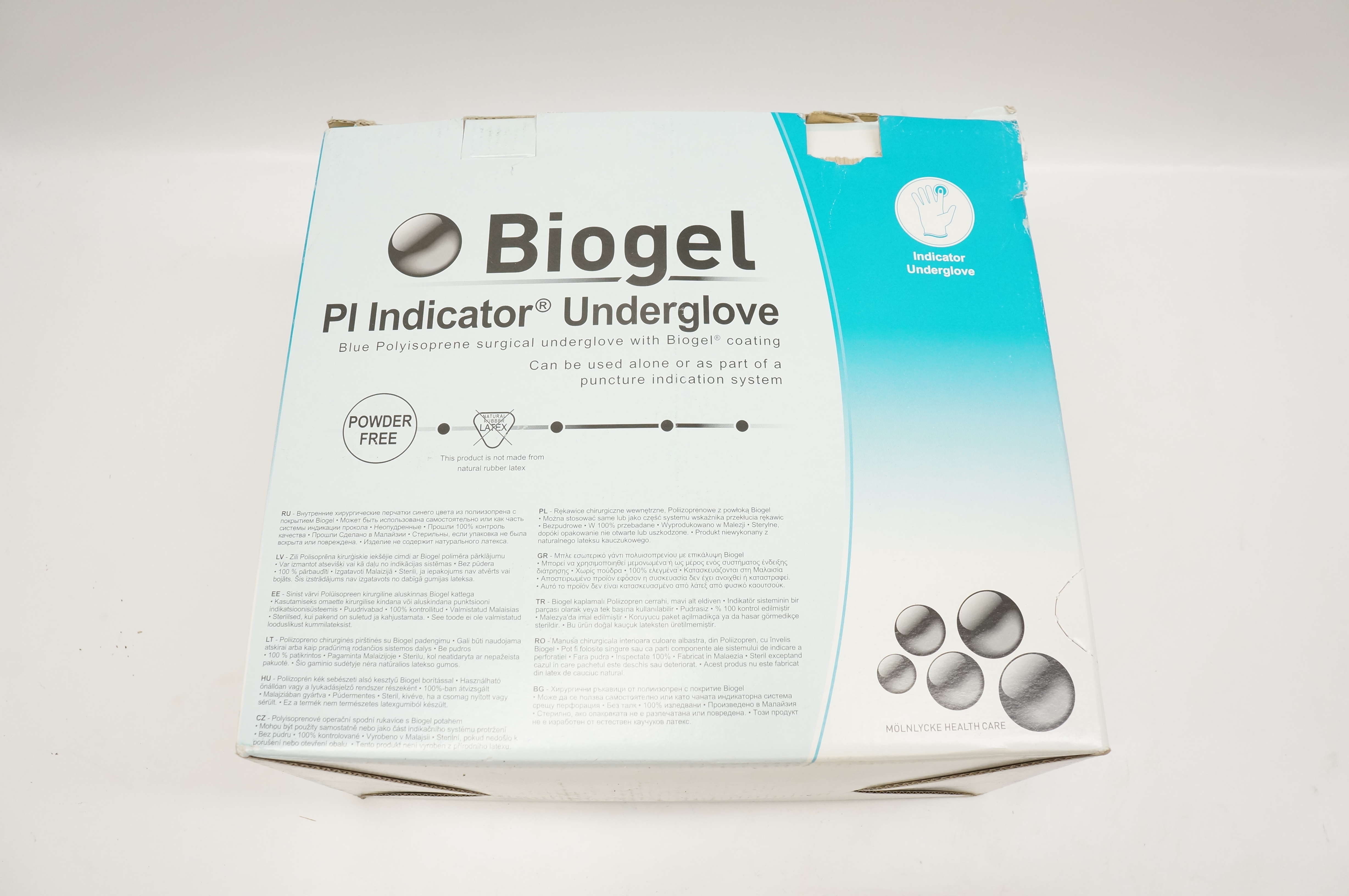 Molnlycke Health Care 41685-02 Biogel Pl Indicator Underglove 8-1/2(x)-Box of 50
