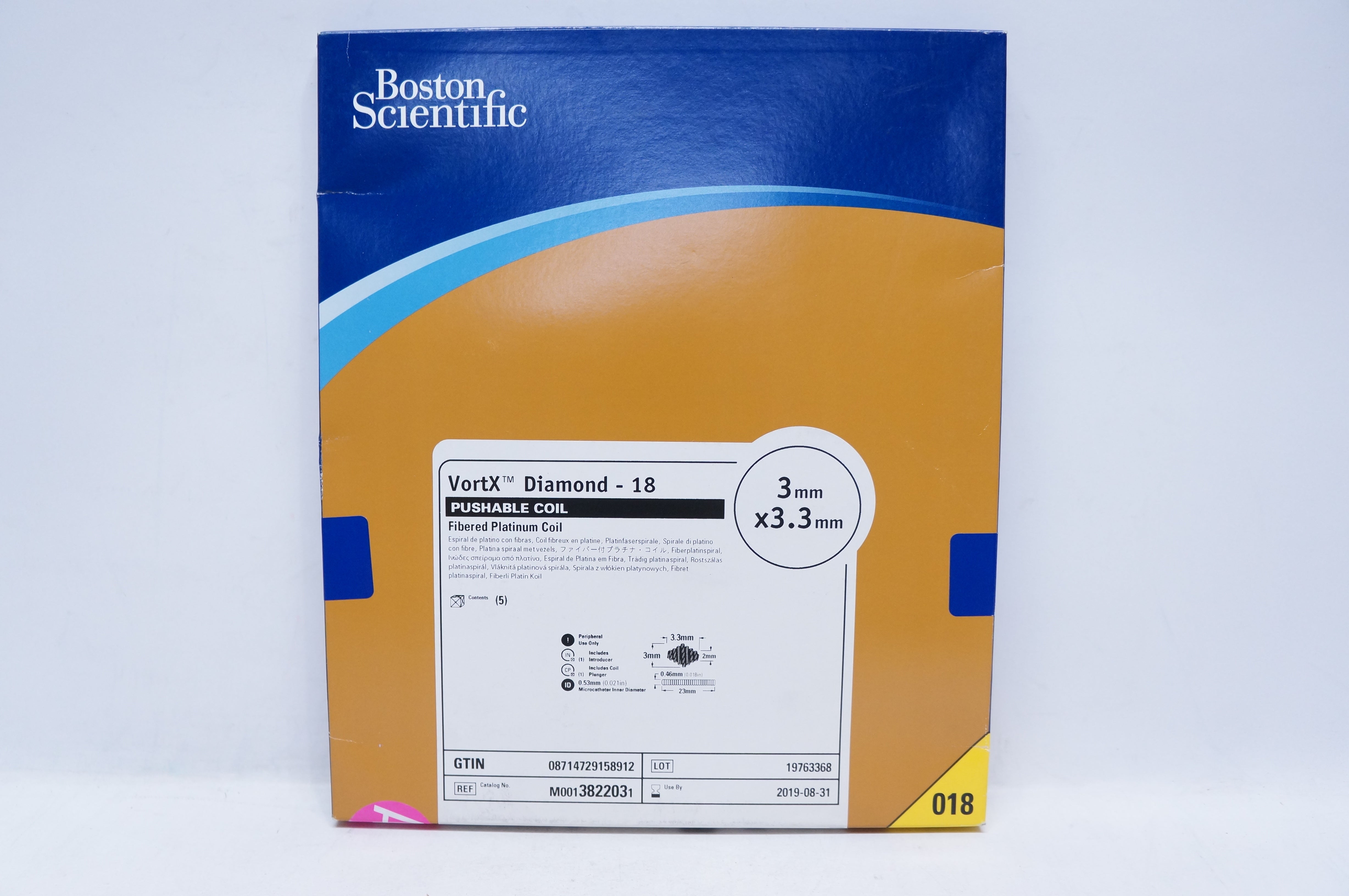 Boston Scientific 382203 VortX Diamond - 18 Pushable 3mm x 3.3mm (x) - Box of 5