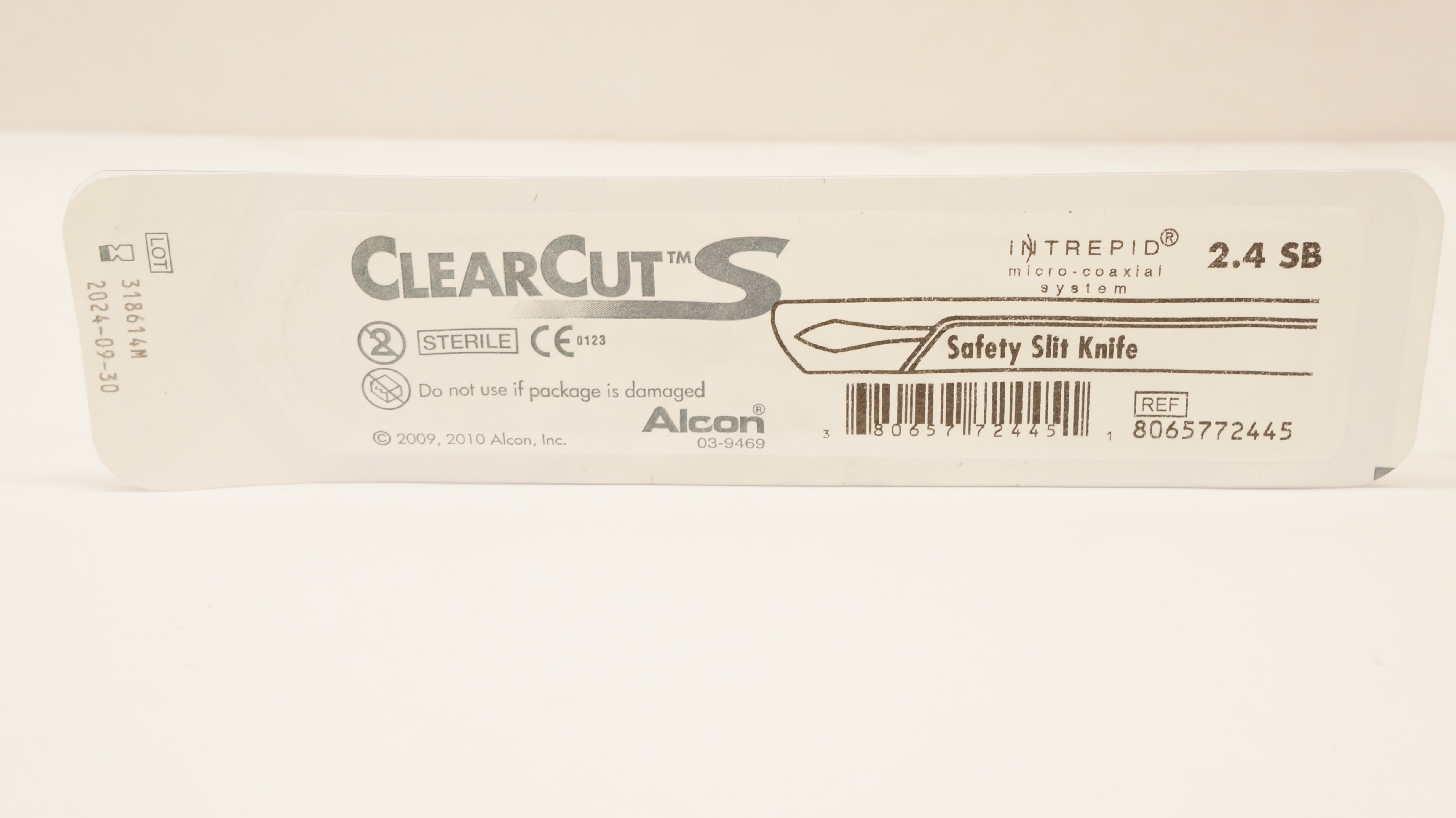 Alcon 8065772445 ClearCut S Interpid, Safety Slit Knife 2.4 SB