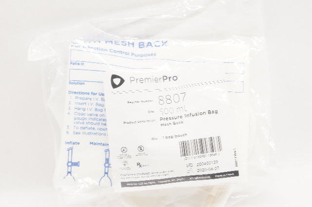 2S2-Global 8807 PremierPro Pressure Infusion Bag 500mL