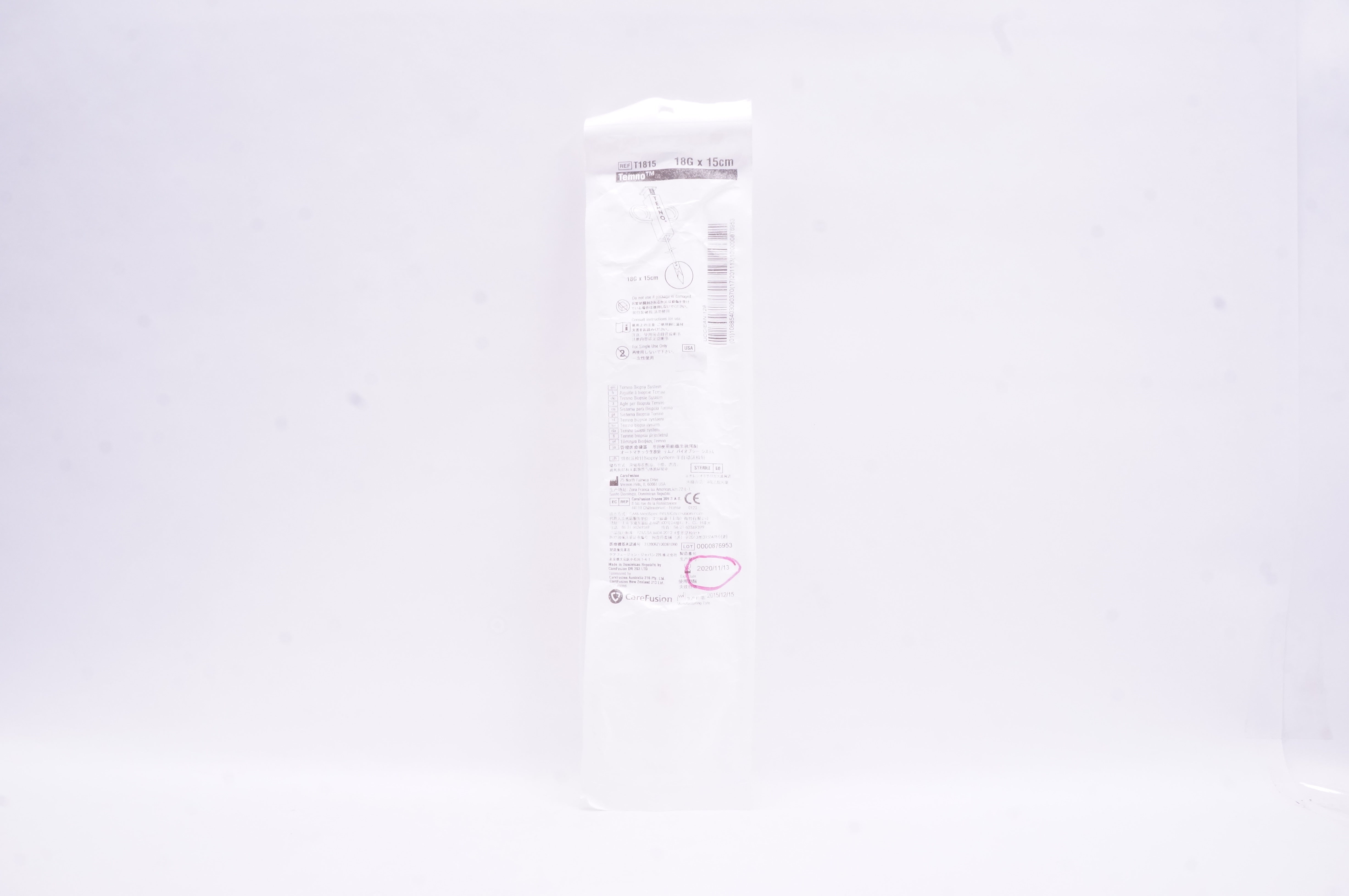 CareFusion T1815 Temno Biopsy System 18G x 15cm (x)