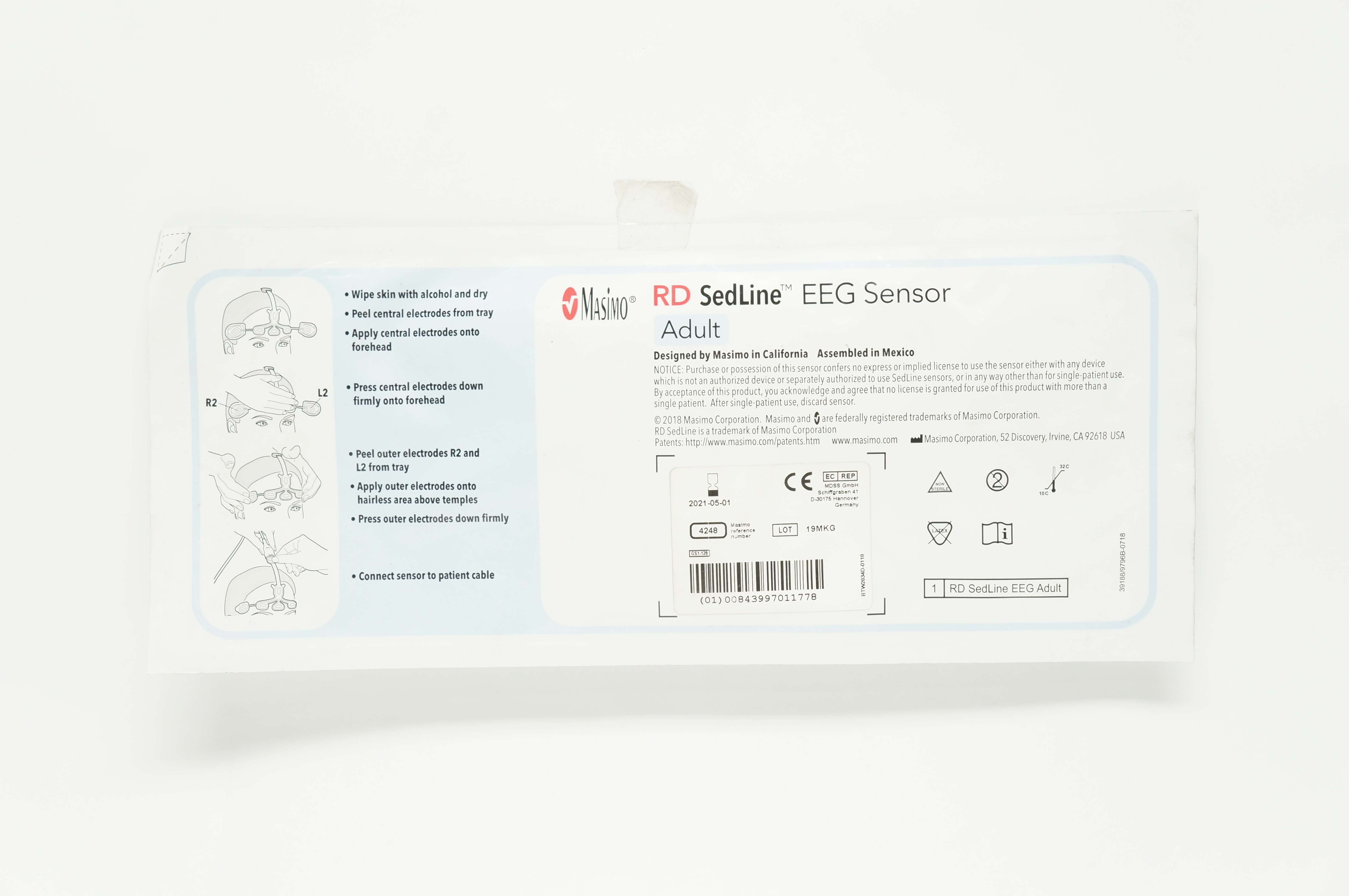 Masimo 4248 RD Sedline EEG Sensor Adult