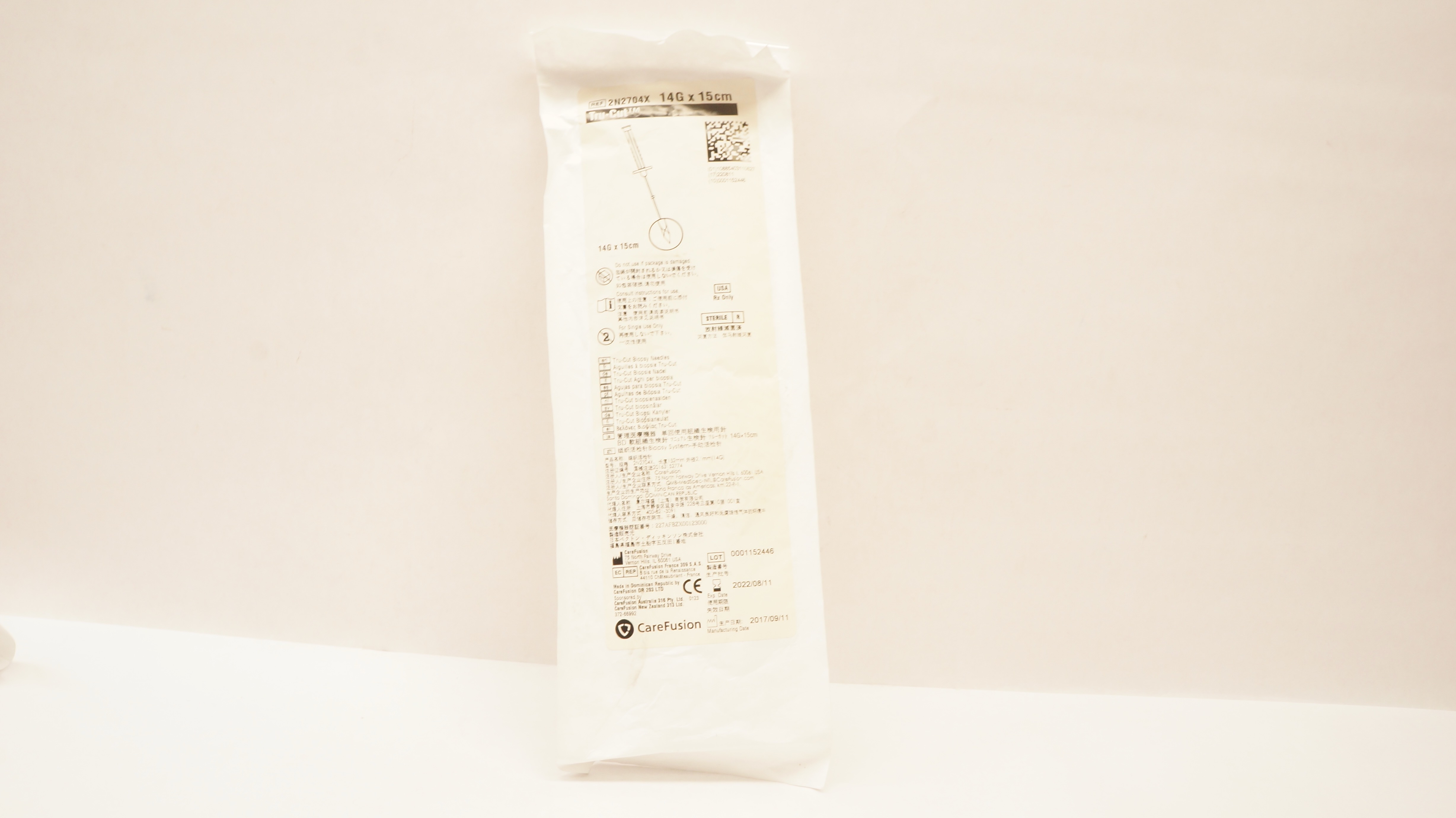 CareFusion 2N2704X Tru-Cut Biopsy Ndles 14G x 15cm (x)