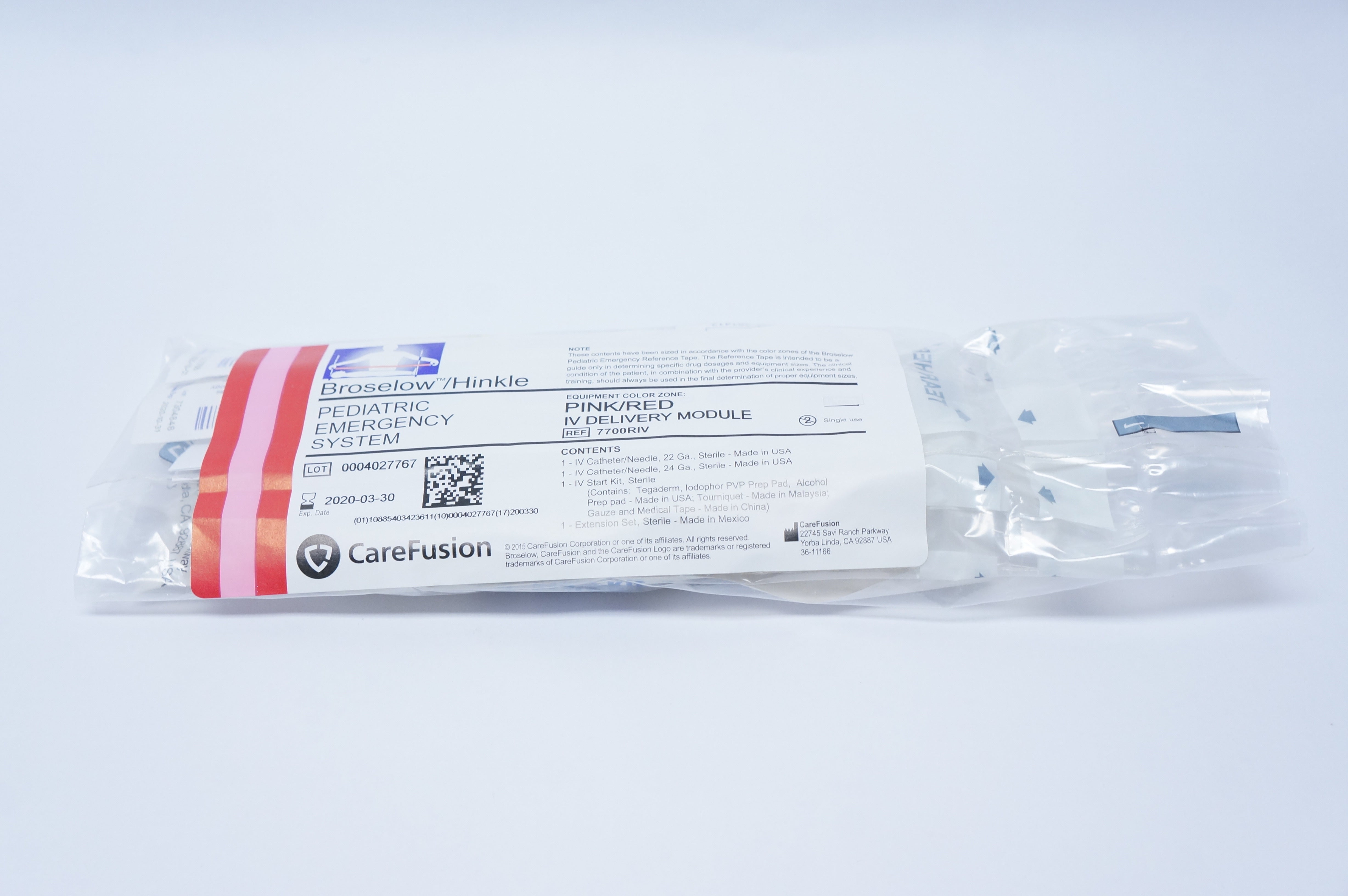 CareFusion 7700RIV Broselow/Hinkle Pediatric Emergency System (x)