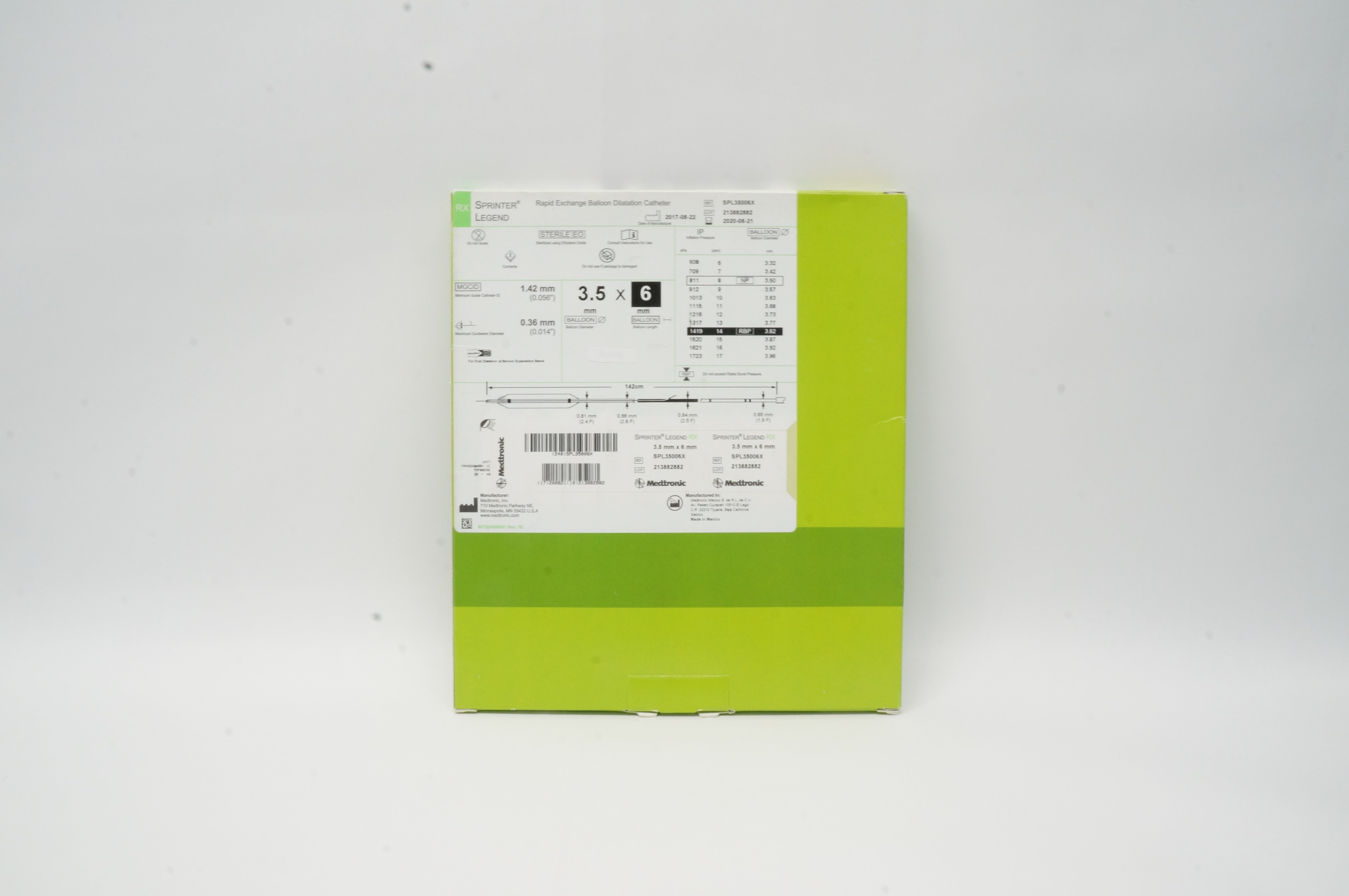 Medtronic SPL35006X Sprinter Legent RZ 3.5mm x 6mm (x)