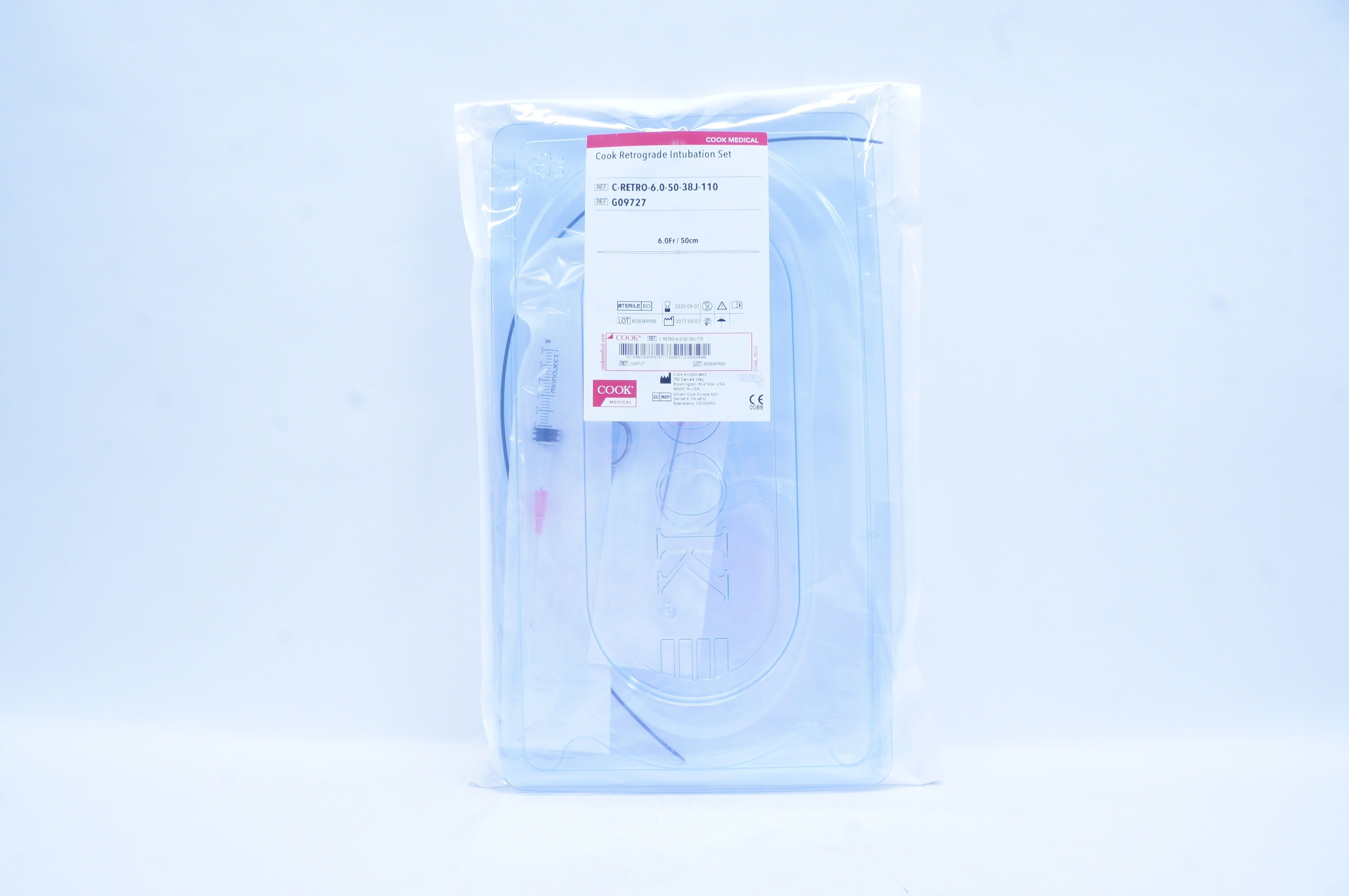 Cook Medical G09727 Retrograde Intubation Set  6.0Fr x 50cm (x)