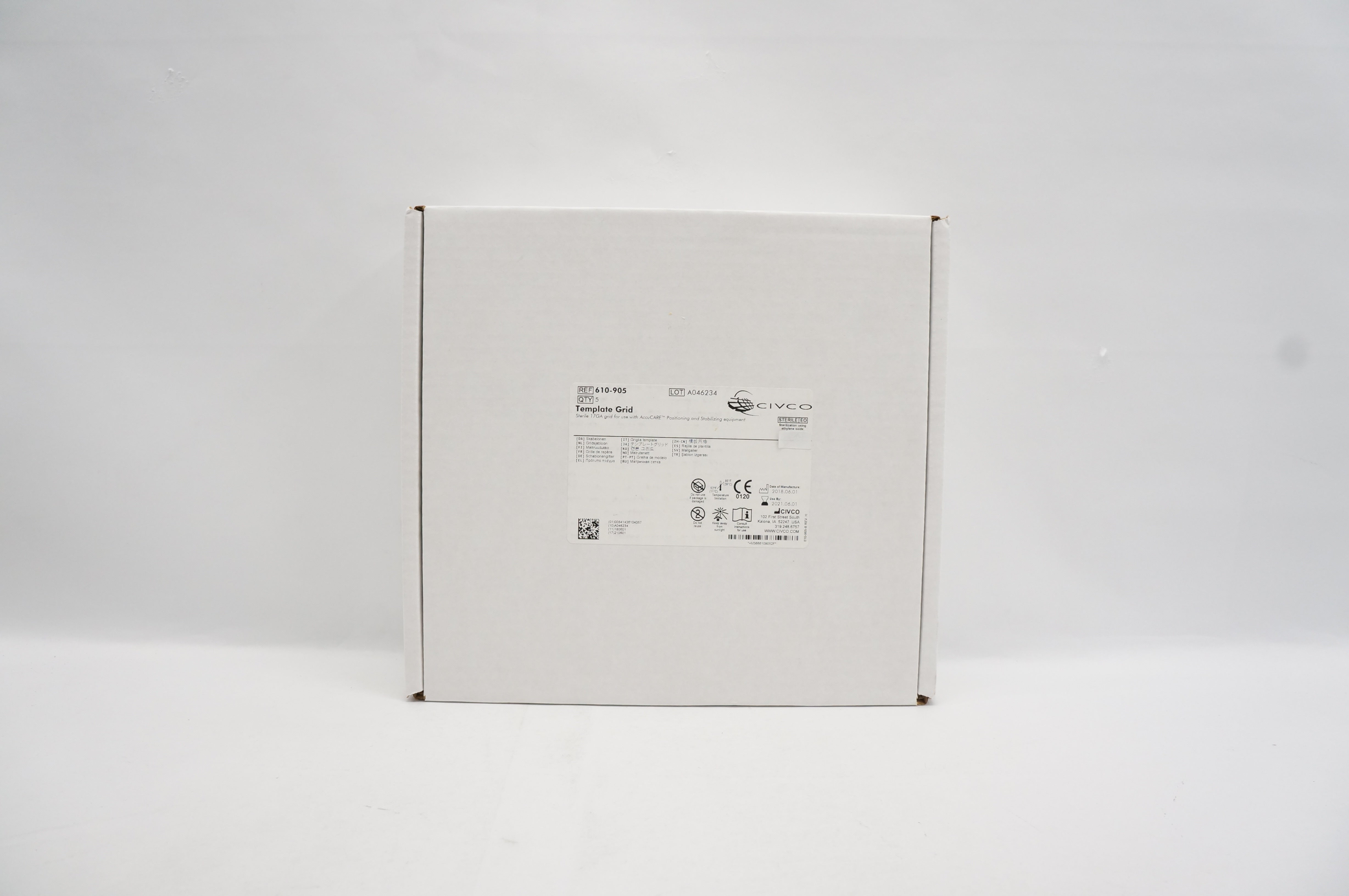 Civco 610-905 Template Grid - Box of 5 (x)