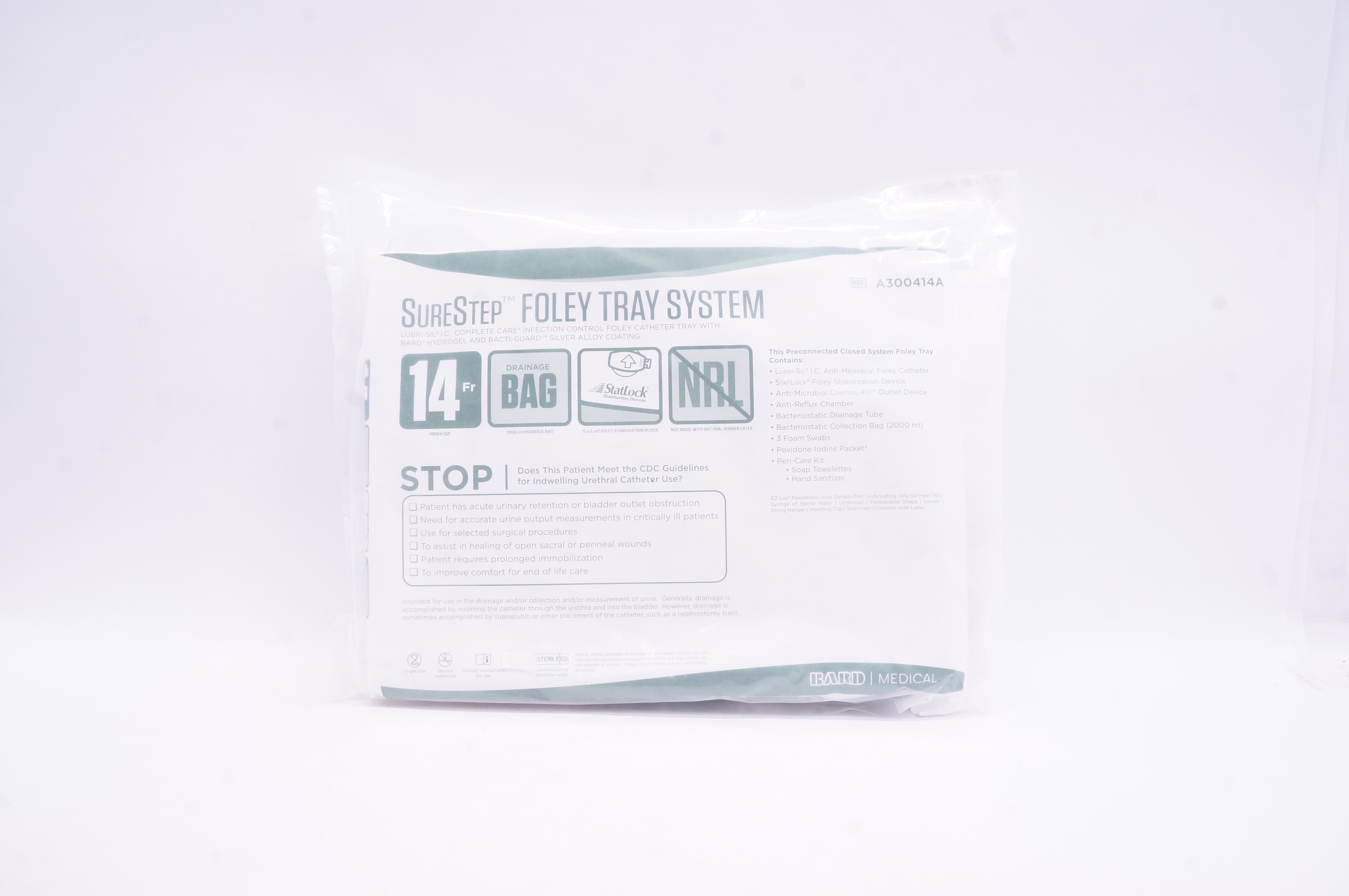 Bard A300414A SureStep Foley Tray System 14 Fr