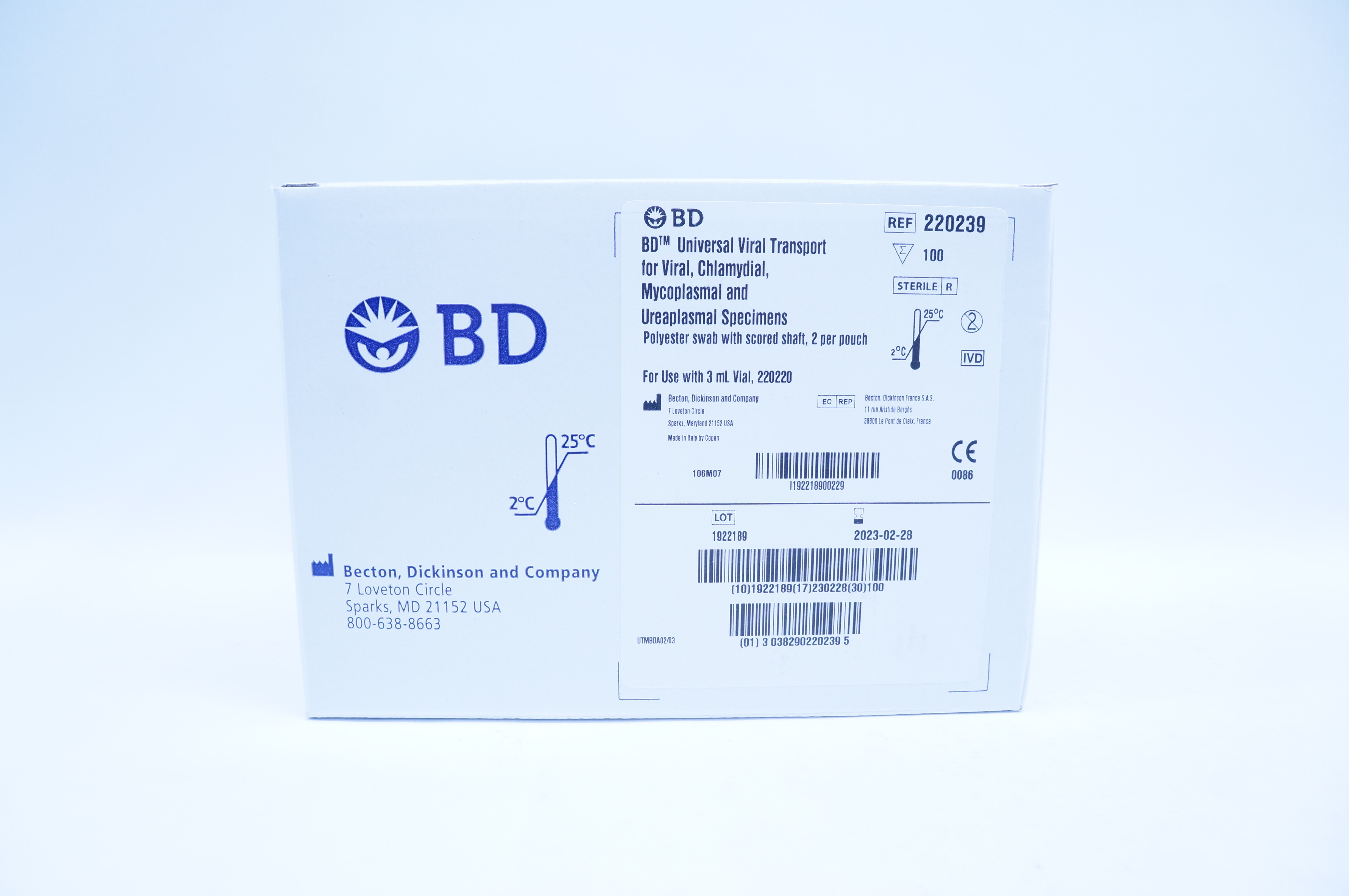 BD 220239 Universal Viral Transport - Box of 100
