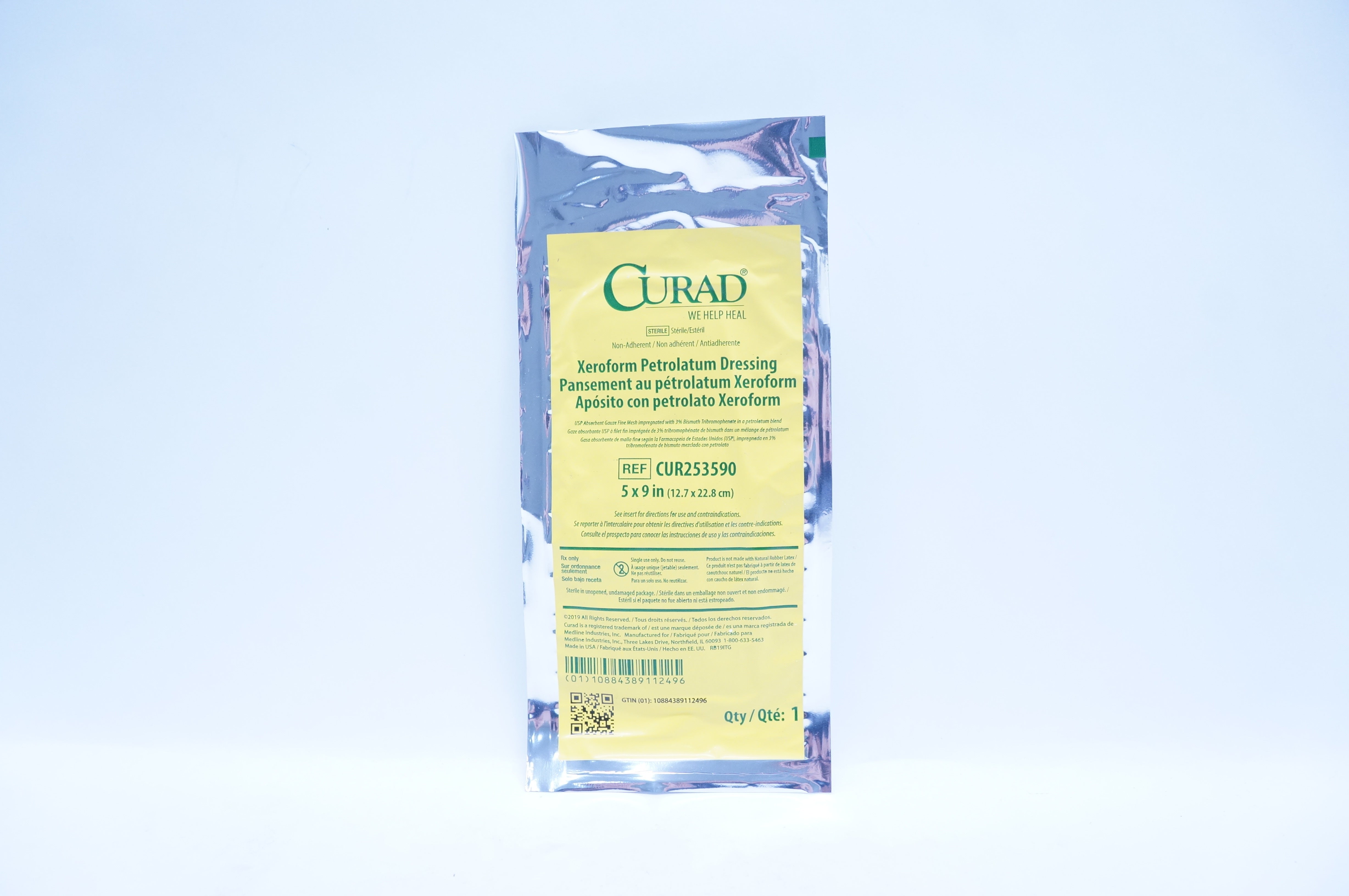 Guard CUR253590 Xeroform Petrolatum Dressing 5 x 9 inch