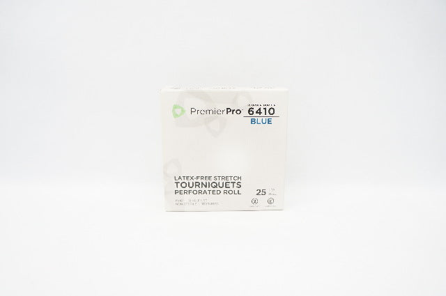 Premier Pro 6410 Latex Free Stretch Tourniquets, Blue (x) - Box of 25