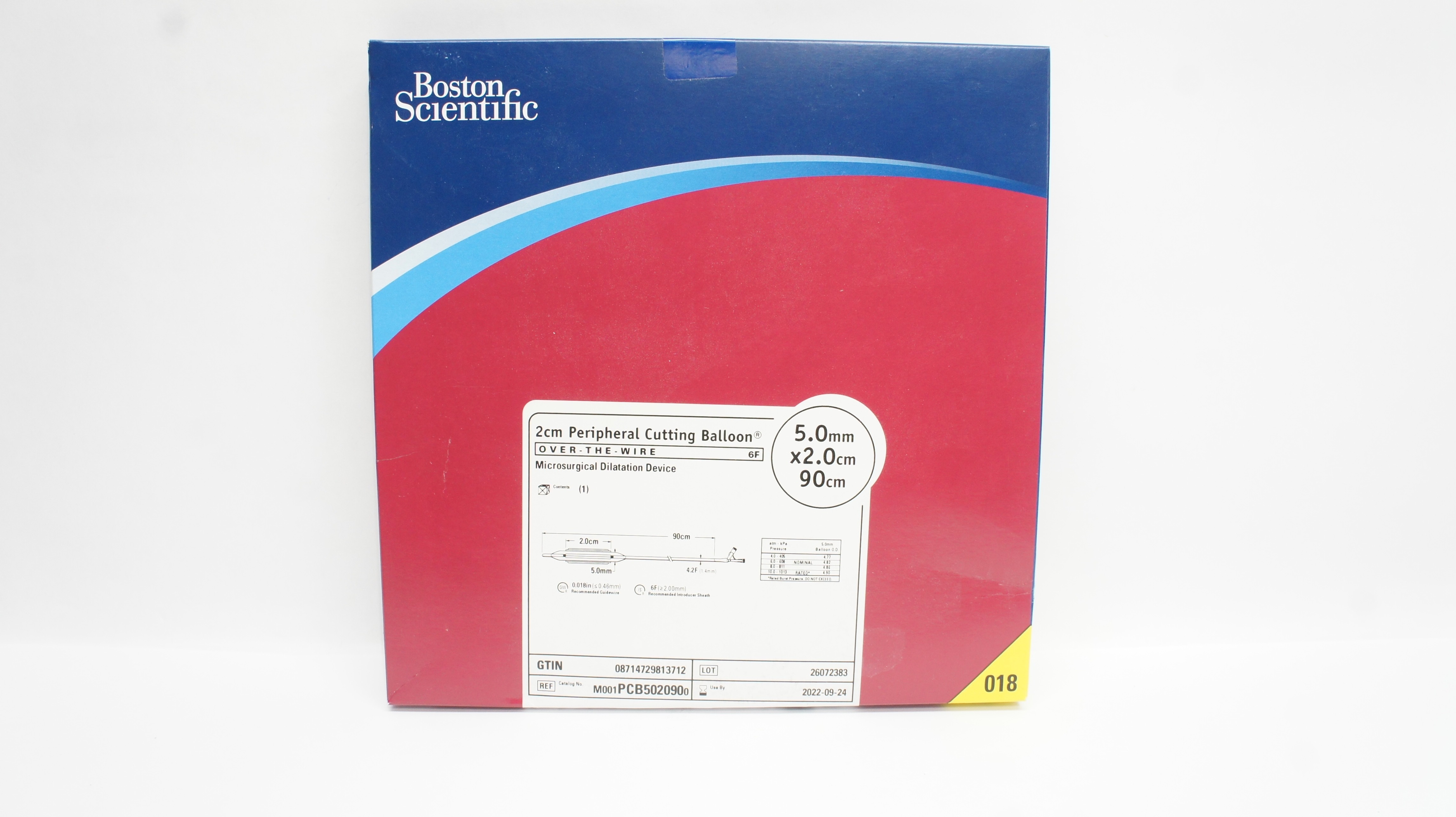 Boston Scientific M001PCB5020900 Dilatation Device 5.0mm x 2.0 x 90cm (x)