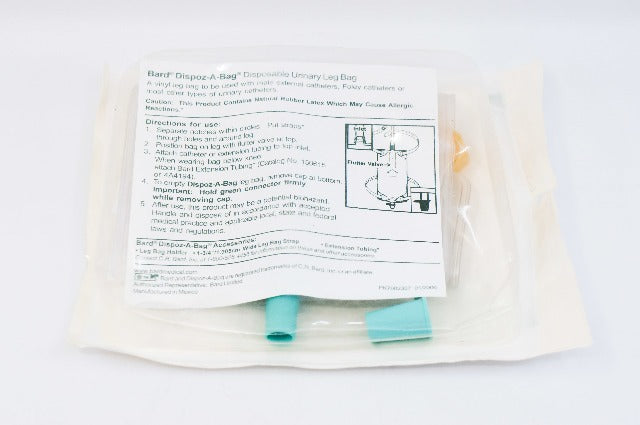 Bard 150102 Dispoz-A-Bag Leg Bag, Medium 19oz (x)