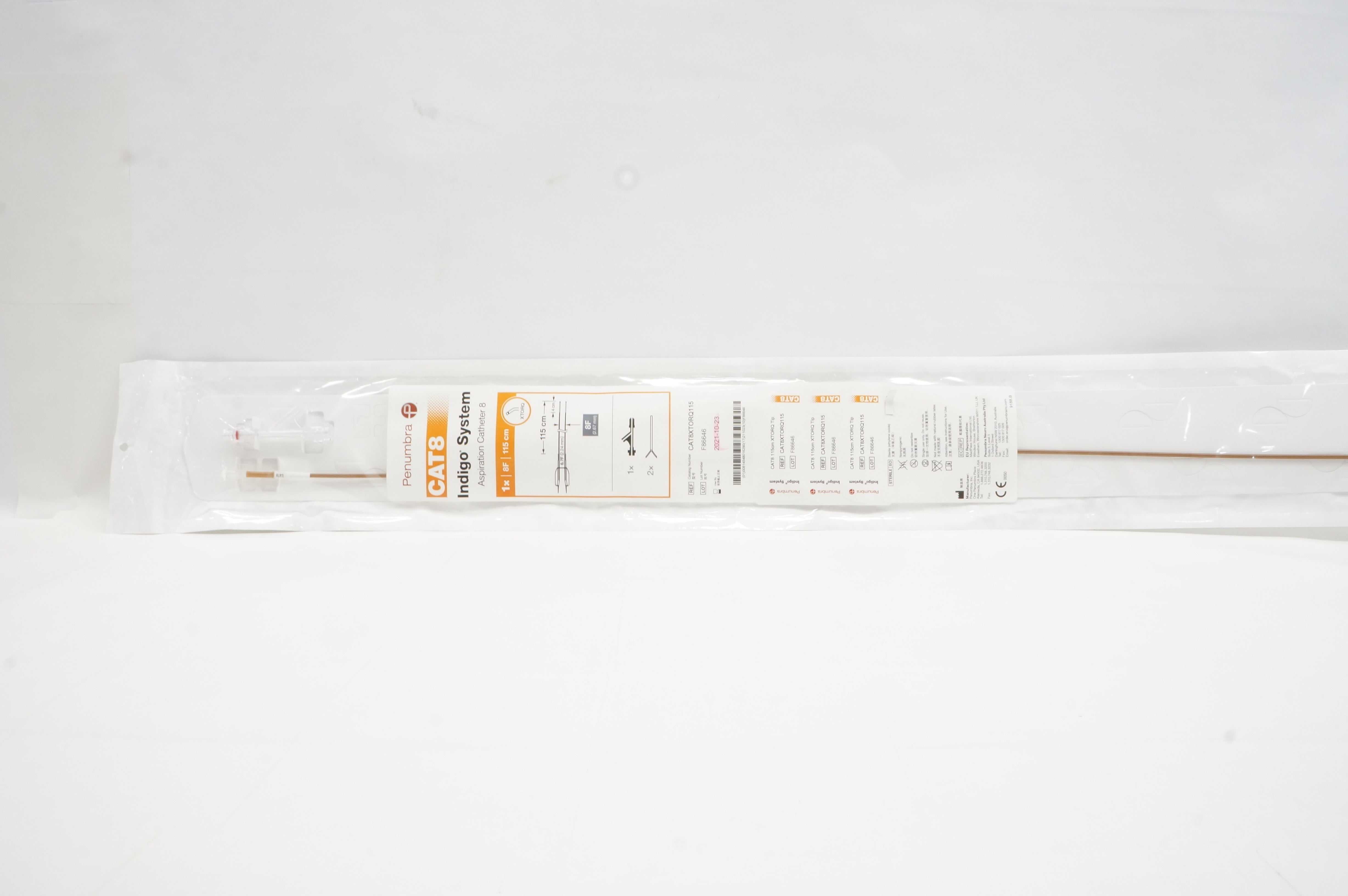 Penumbra CAT8XTORQ115 CAT8 Indigo System Aspiration Catheter 8F(x)