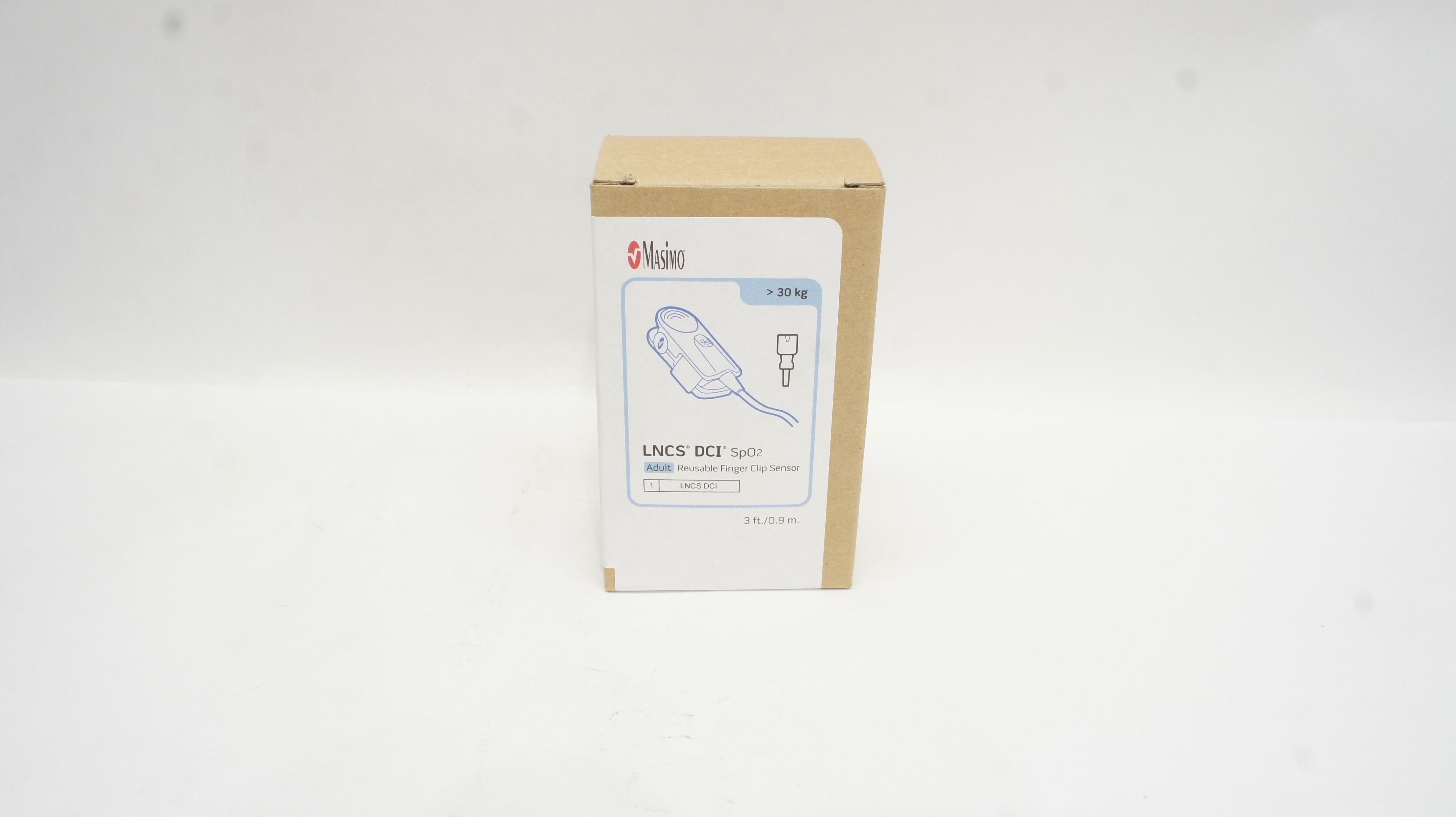 Masimo 1863 LNCS DCI SpO2 Adult Reusable Finger Clip Sensor 3Ft. >30kg