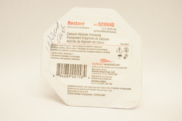 Hollister Woundcare 529940 Restore Calcium Alginate Dressing 12inch (x)