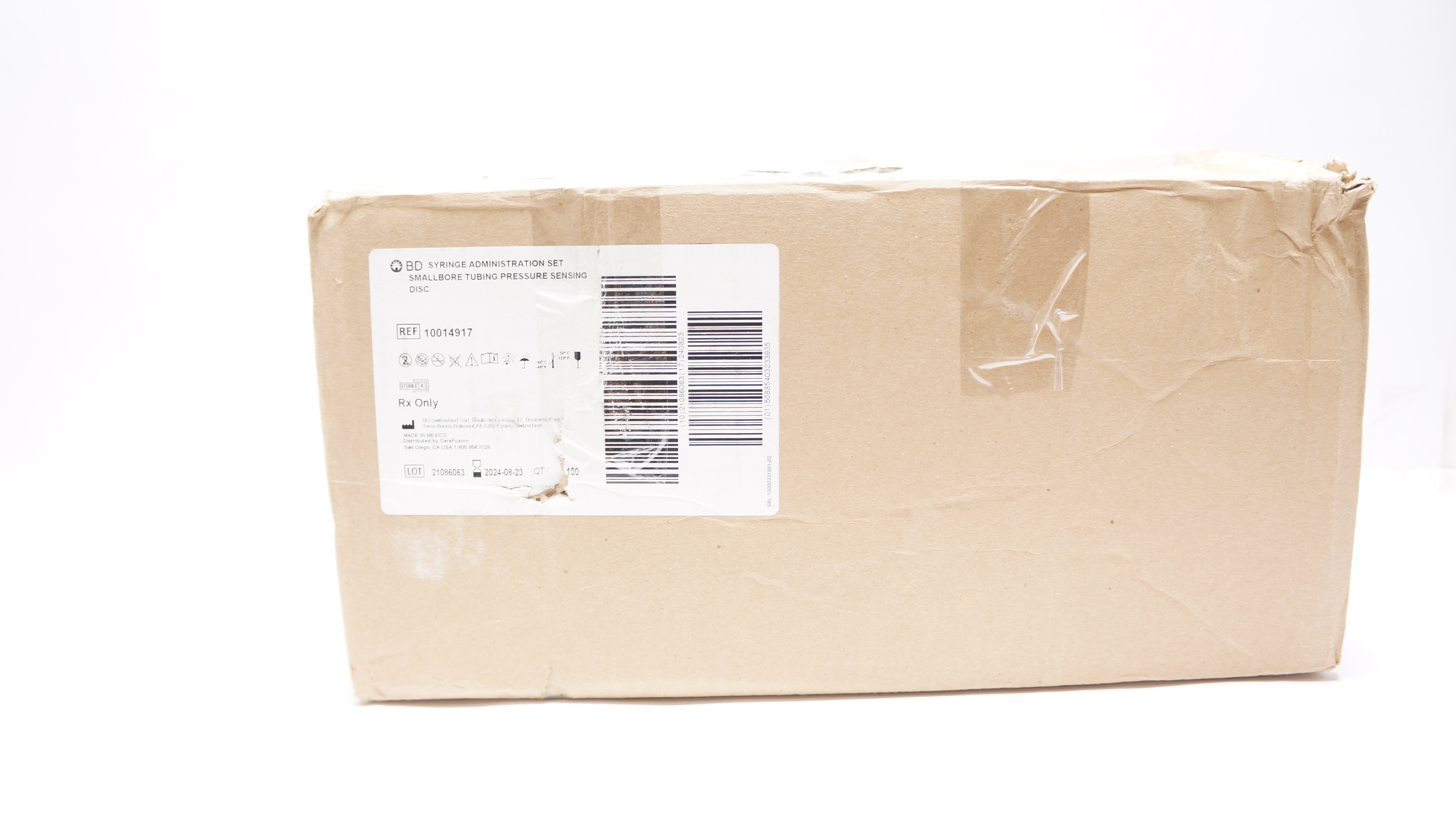 BD 10014917 Syringe Module Set Smallbore Tubing Pressure Sensing Disc-Case of 94