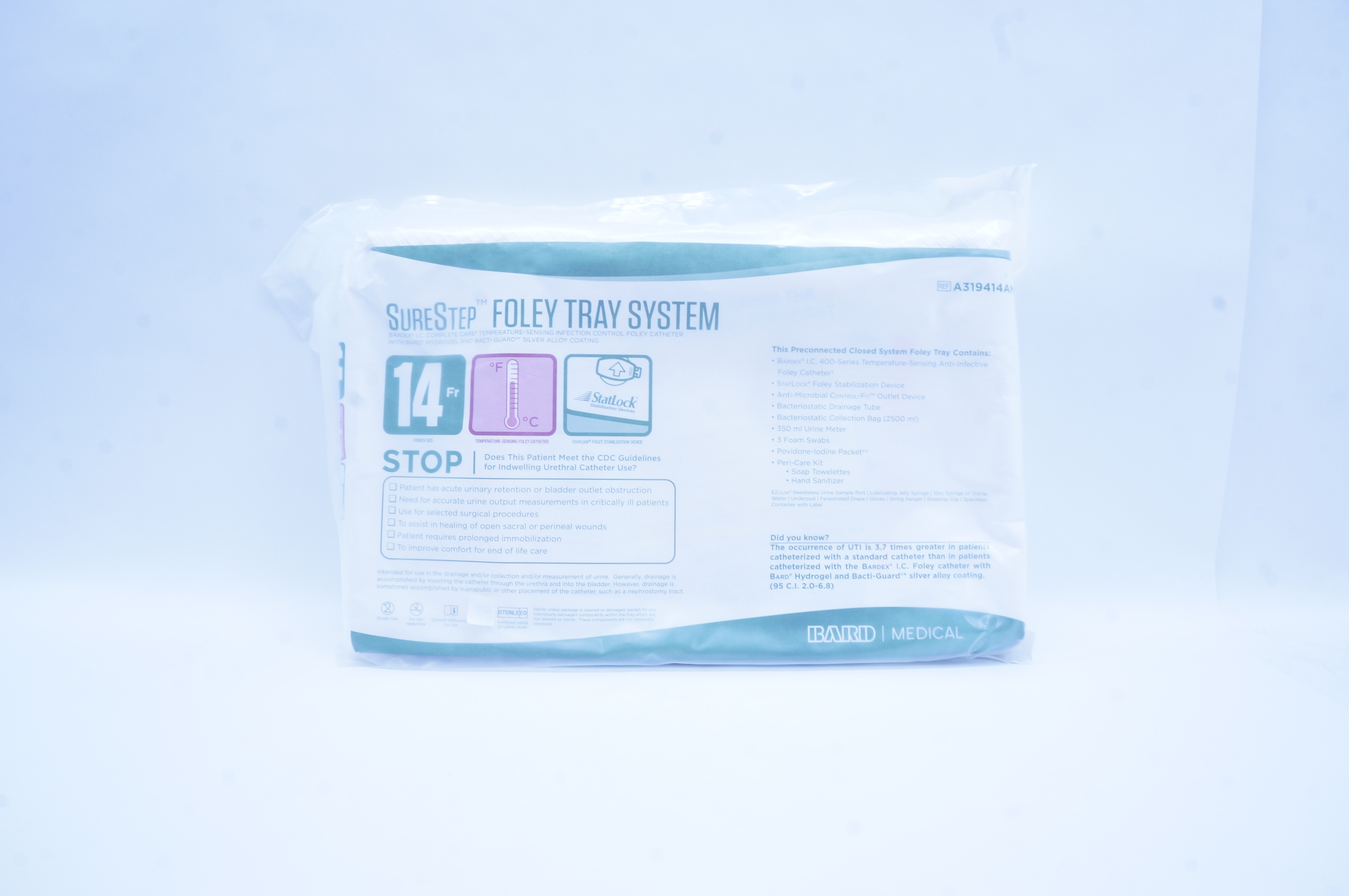 Bard A319414AM SureStep Foley Tray System 14Fr.