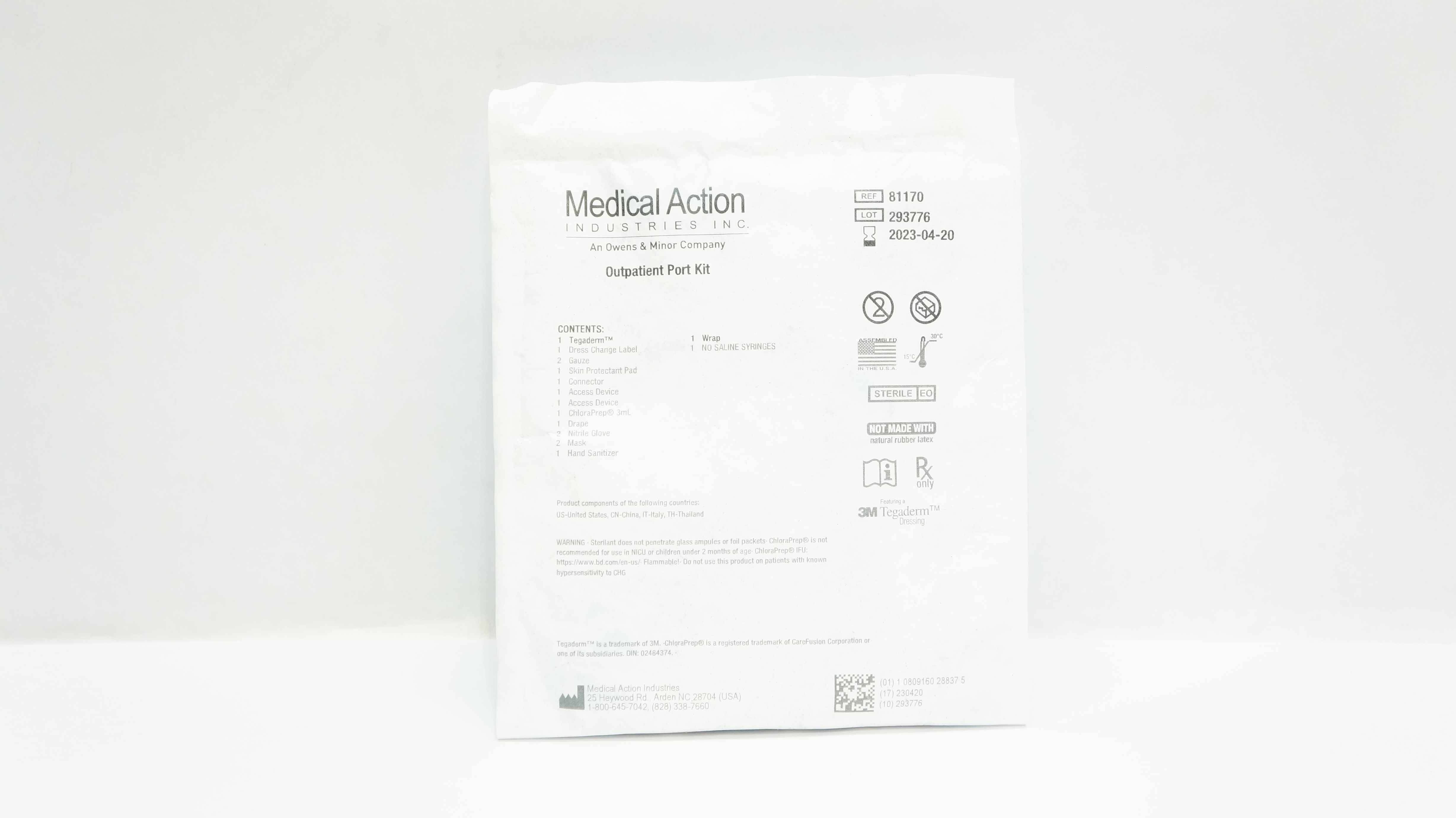Medical Action 81170 3M Tegaderm Outpatient Port Kit (x)