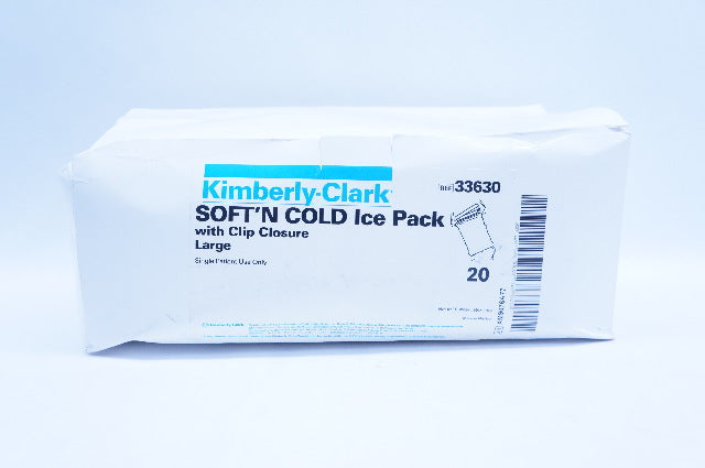 Kimberly-Clark 33630 Soft"n Cold Ice Pack With Clip Closure Large - Box of 20