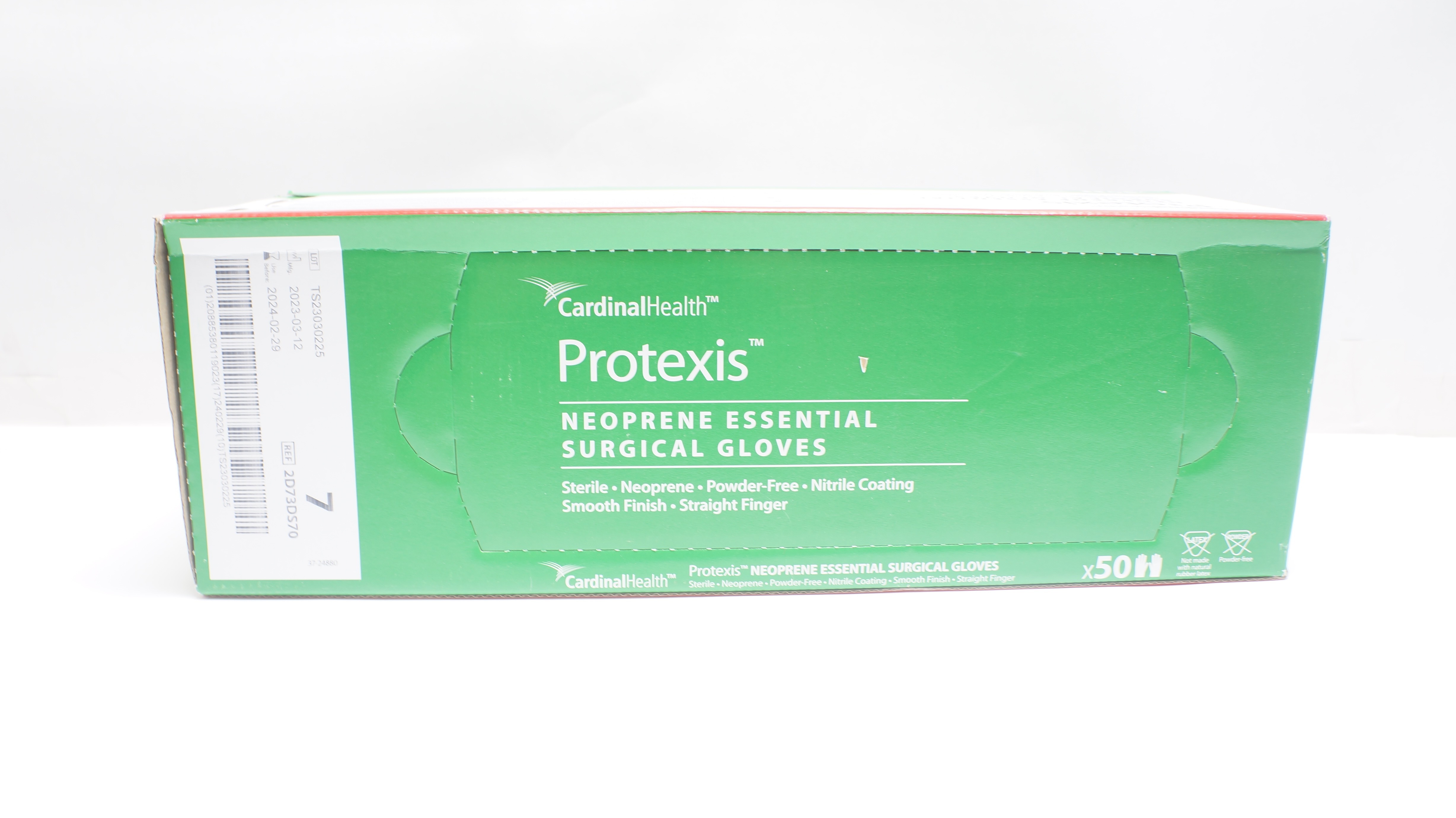 Cardinal Health 2D73DS70 Protexis Neoprene Surgical Gloves 7 (x) - Box of 50