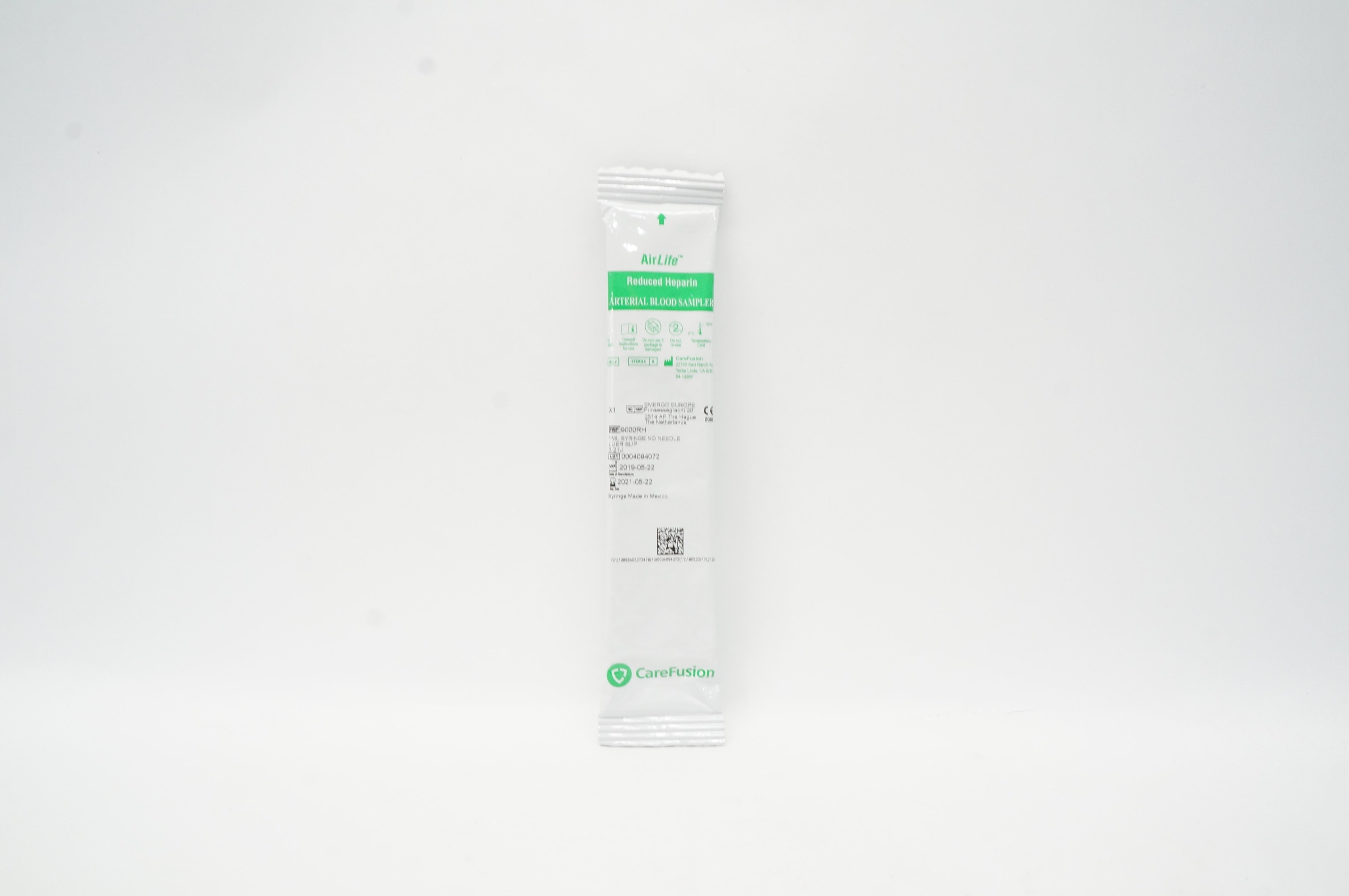 CareFusion 9000RH Airlife Reduced Heparin Arterial Blood Sampler (x)