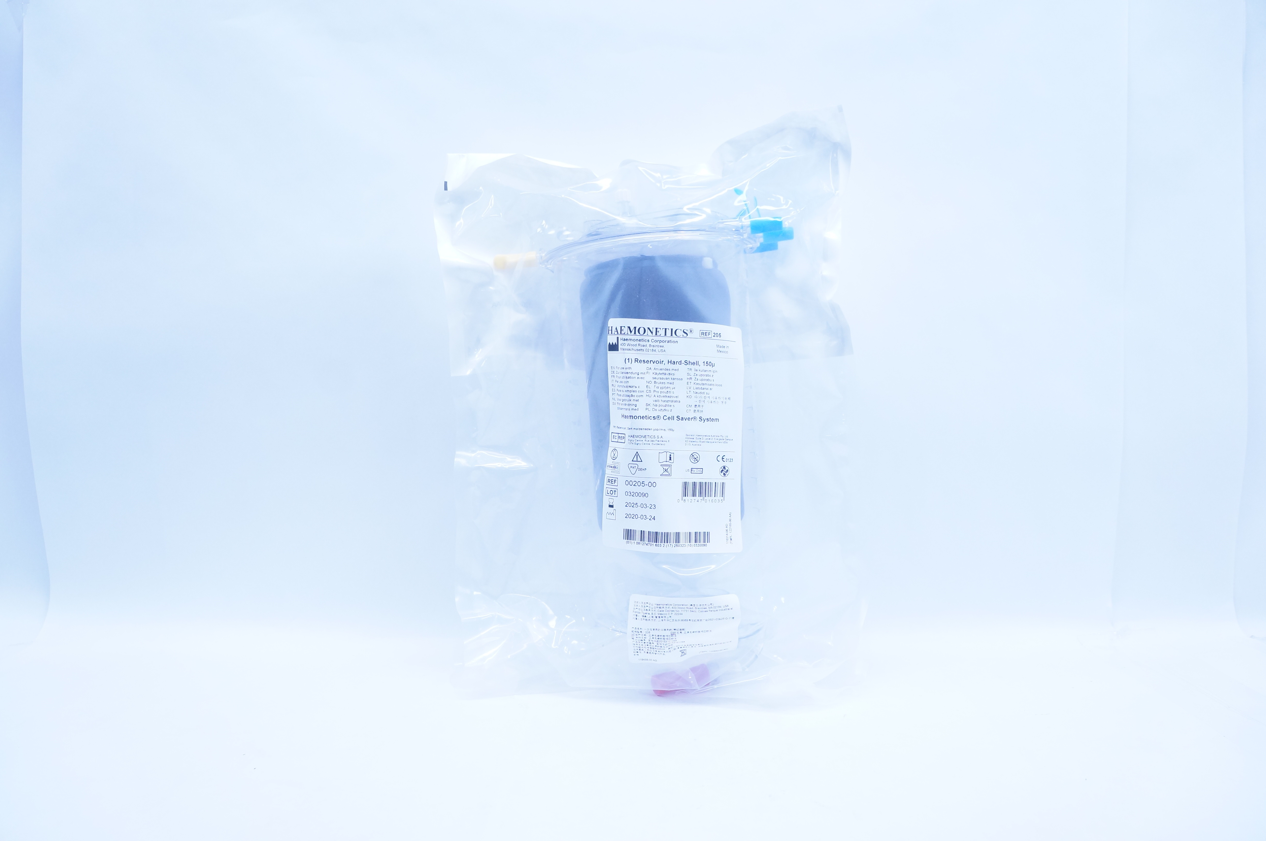Haemonetics 00205-00 Cell Saver System Reservoir, Hard Shell
