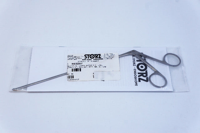 Karl Storz 663257 Miniature Forceps W Fine Flat Jaws Curved up Thru Cut 18cm