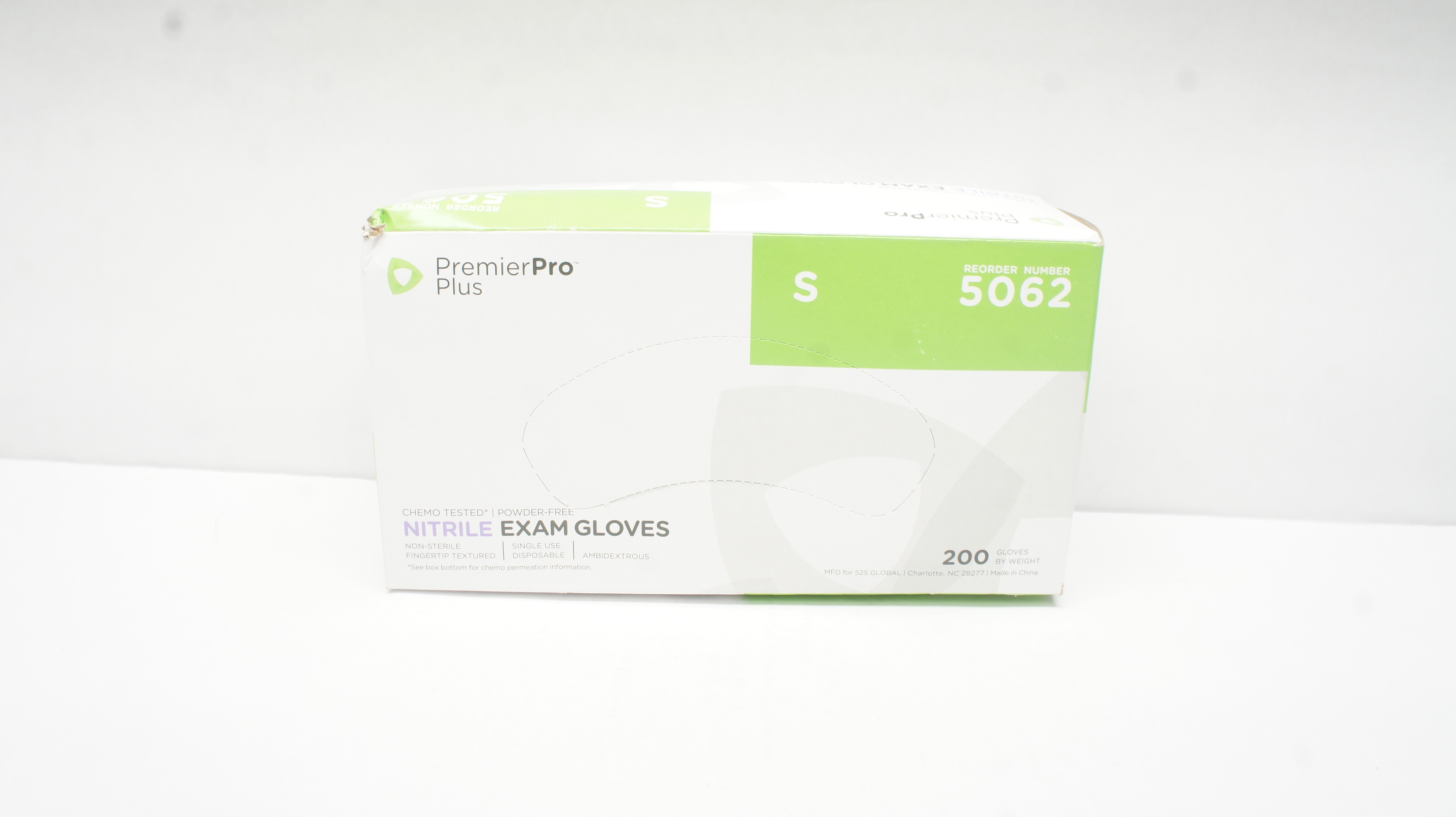 PremiumPro Plus 5062 Nitrile,Powder-Free Exam Gloves,Size S - Box of 200