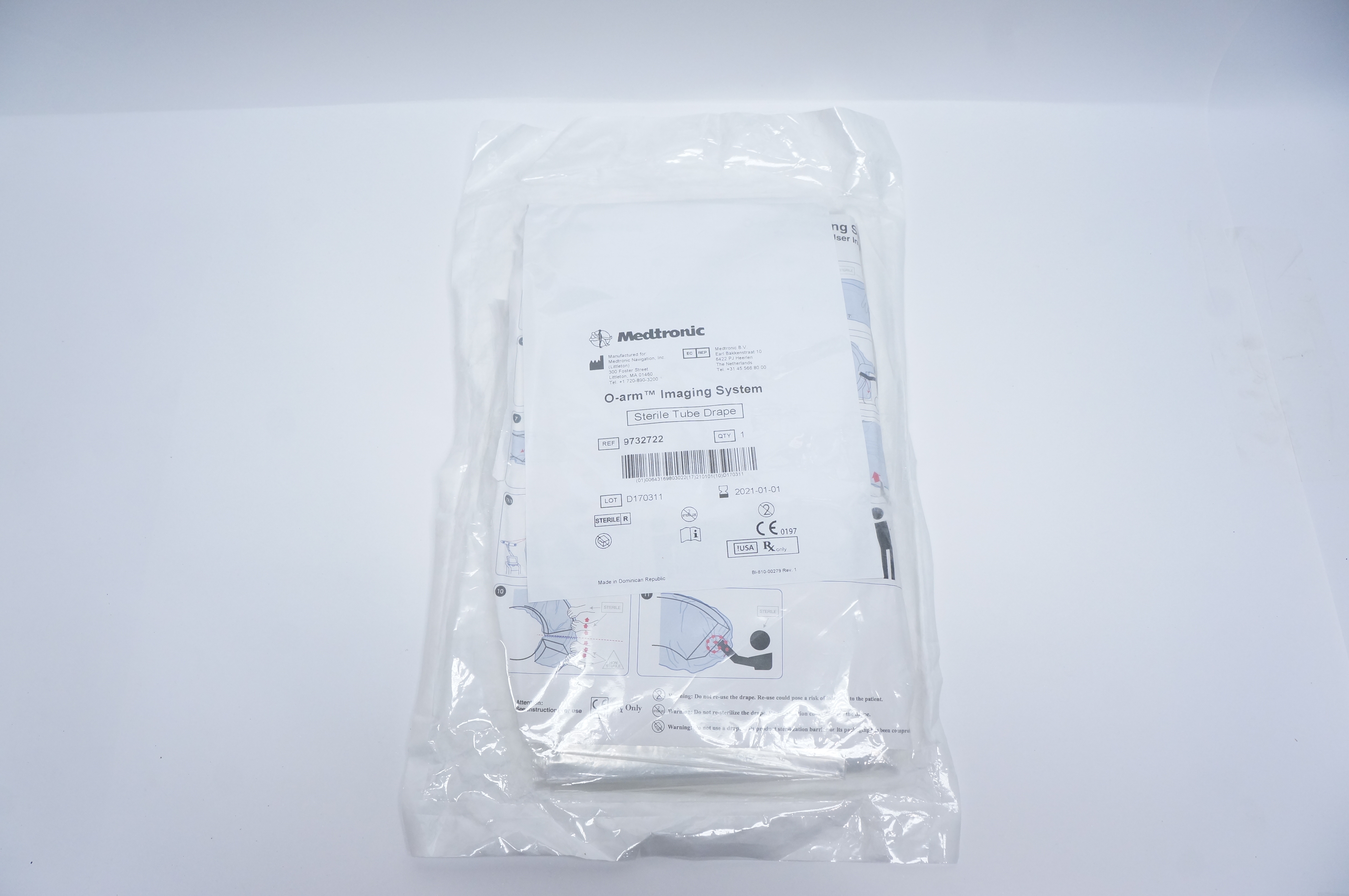 Medtronic 9732722 O-Arm Imaging System Sterile Tube Drape