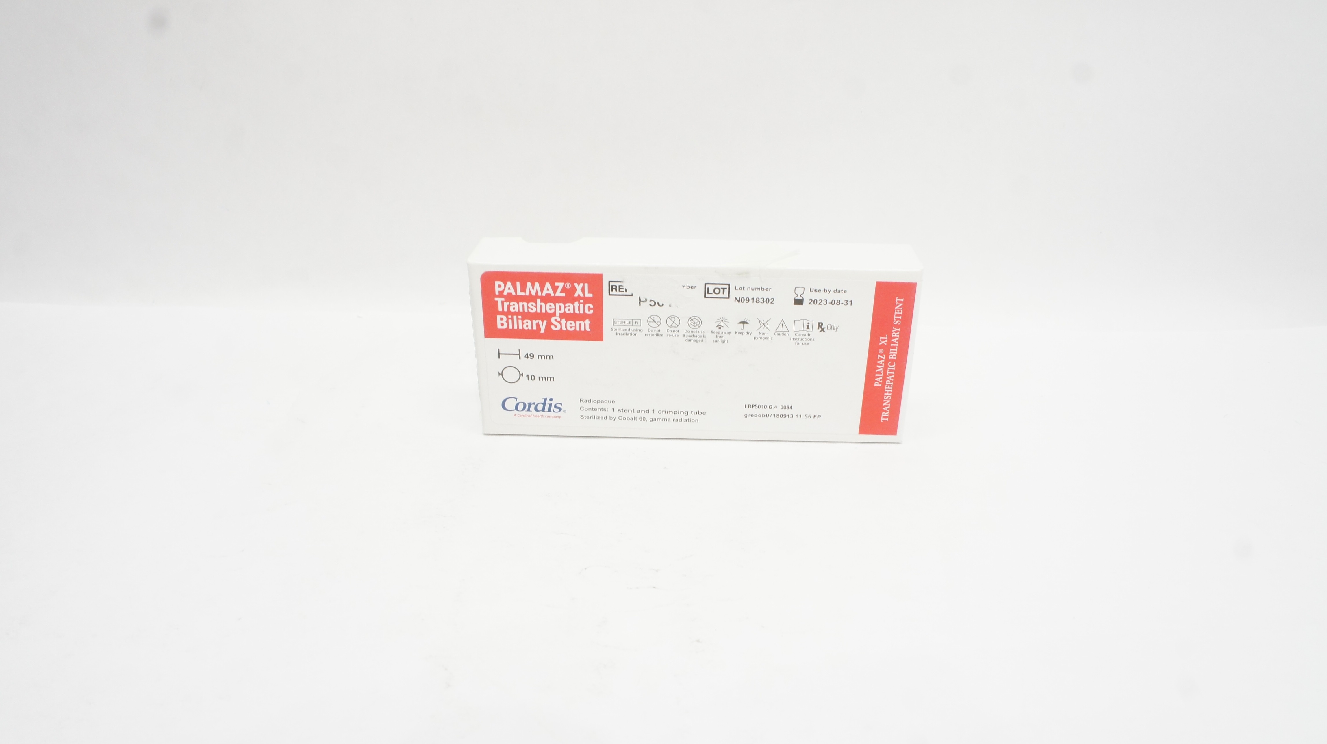 Cordis P5010 Palmaz XL Transhepatic Biliary Stnt 49mm x 10mm (x)