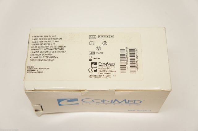 5059-532 ~ ConMed Sternum Saw Blade 10 x 35 x 0.6mm ~ Box of 5 (x)