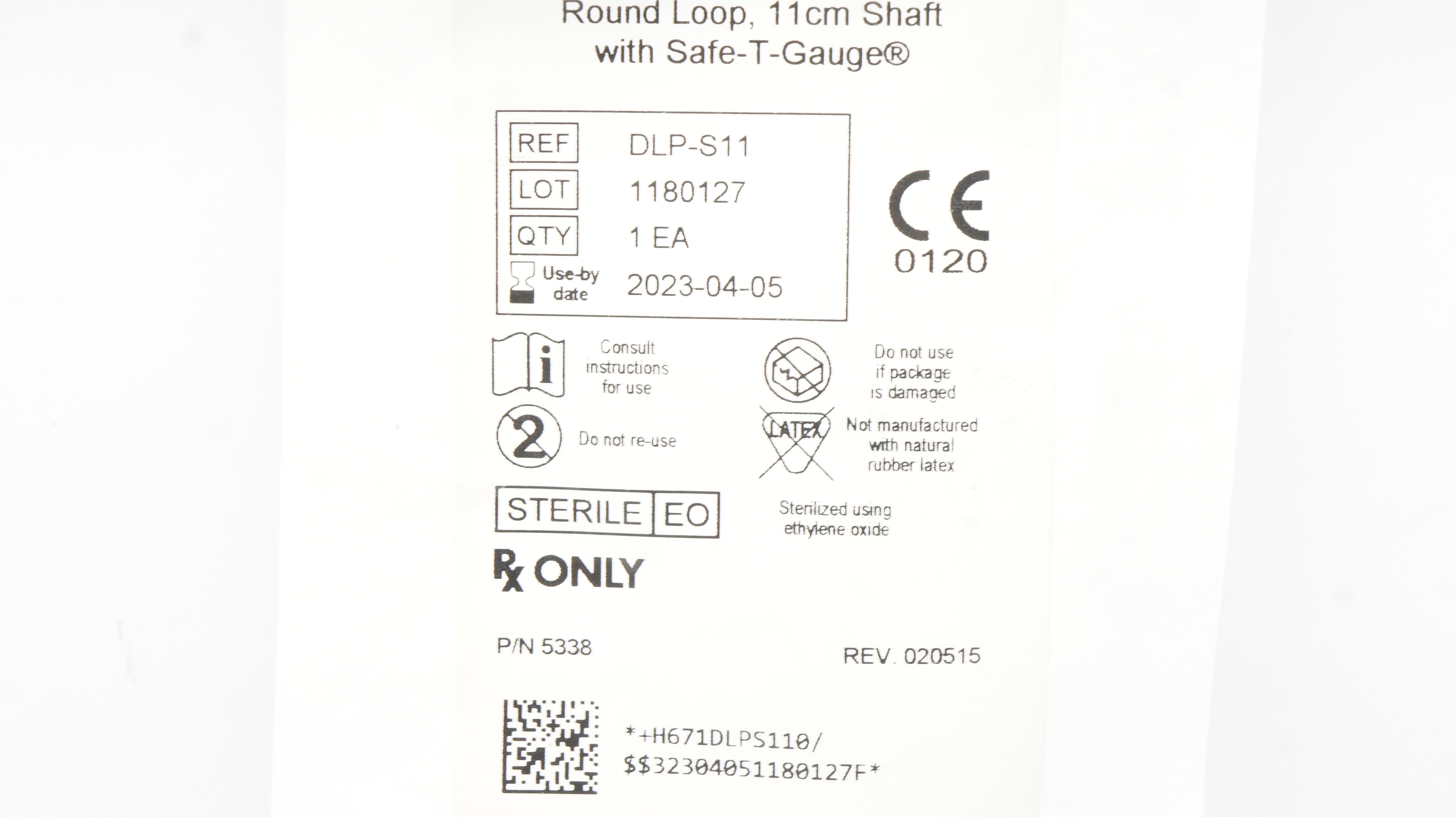 Utah Medical DLP-S11 UtahLoop Electrosurgical Electrode 10mm W x 10mm Dx 11cm(x)