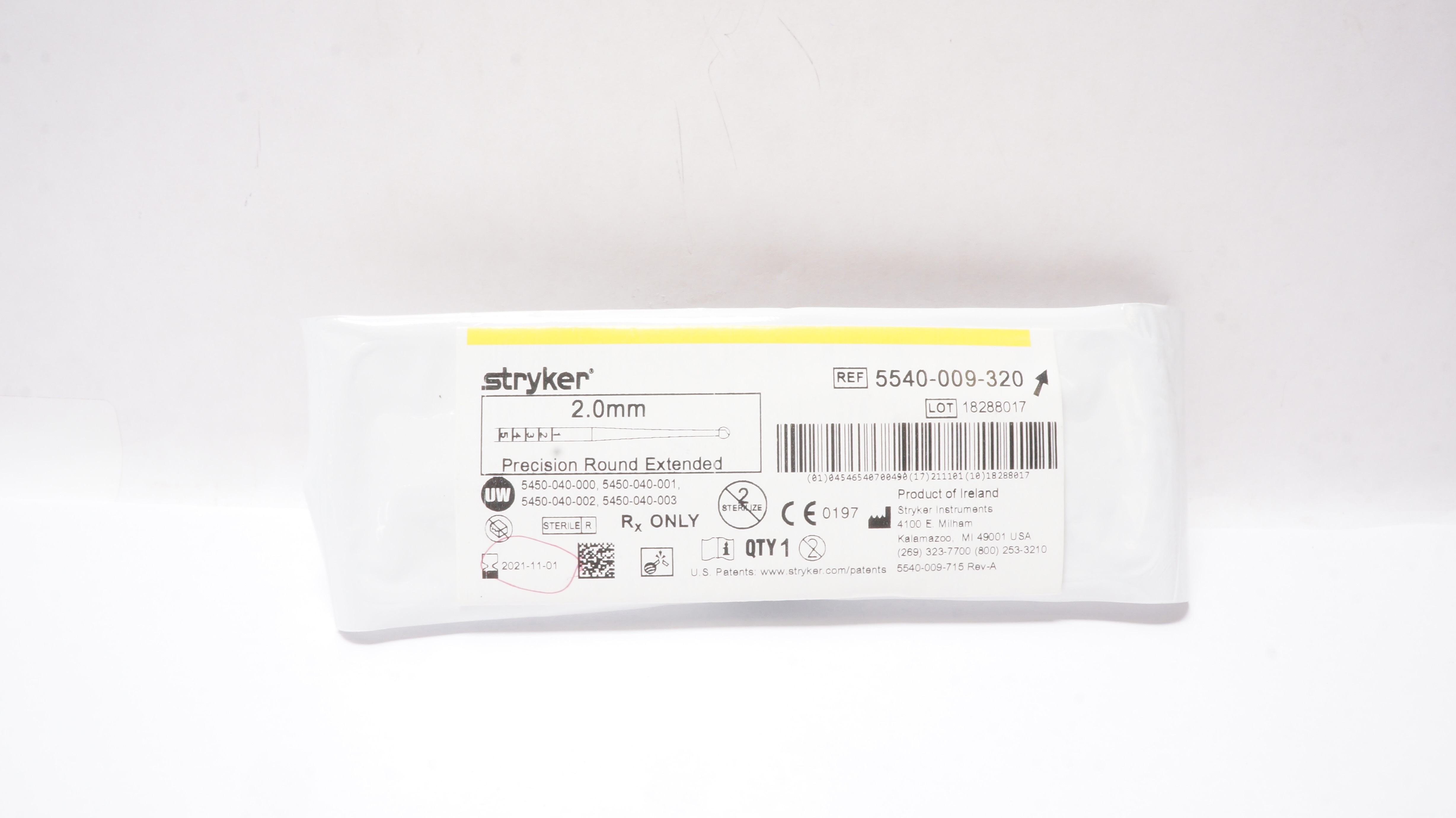 Stryker 5540-009-320 Precision Round Extended 2.0mm (x)
