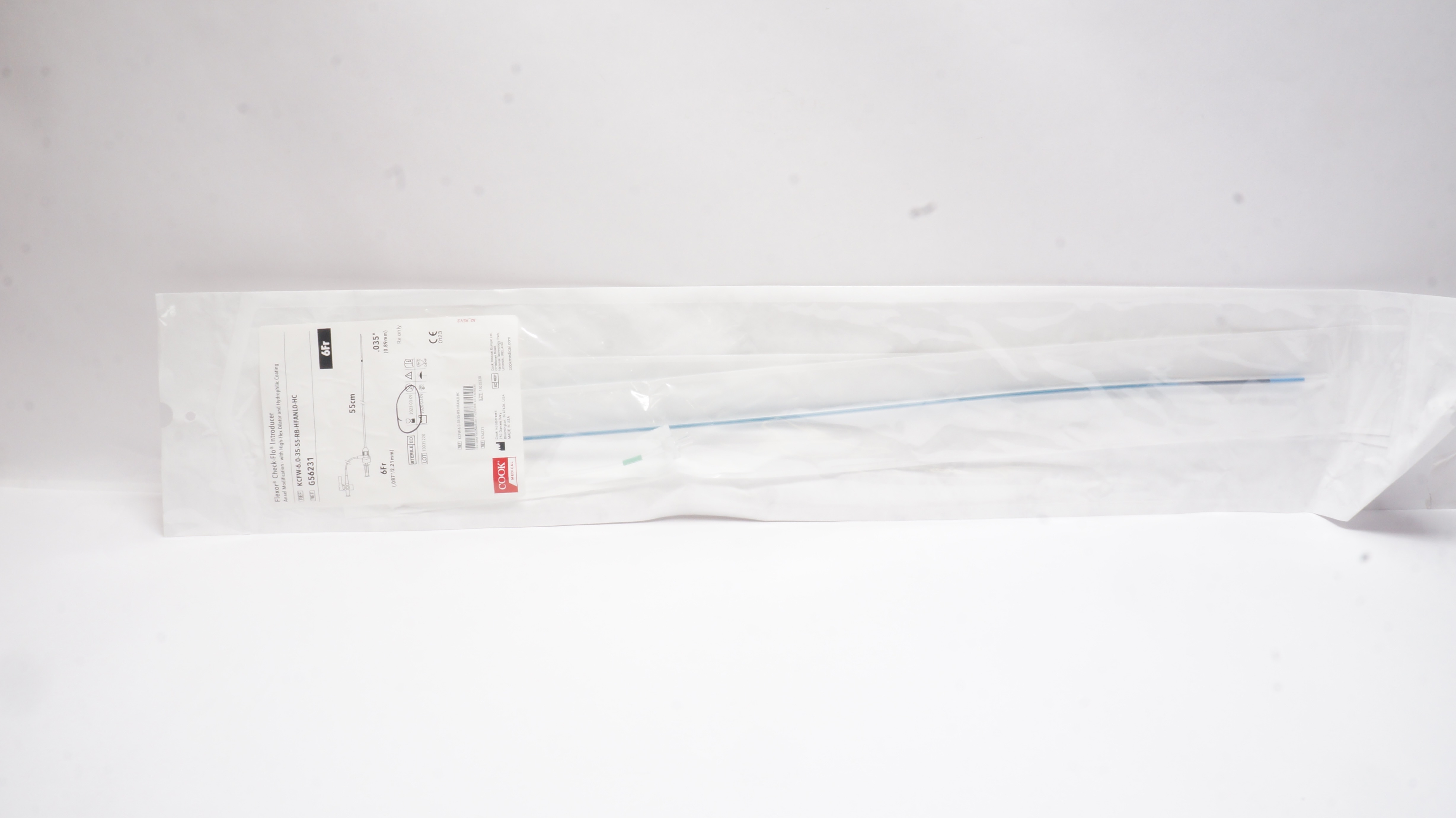 Cook Medical G56231 Flexor Check-Flo Introducer 6Fr