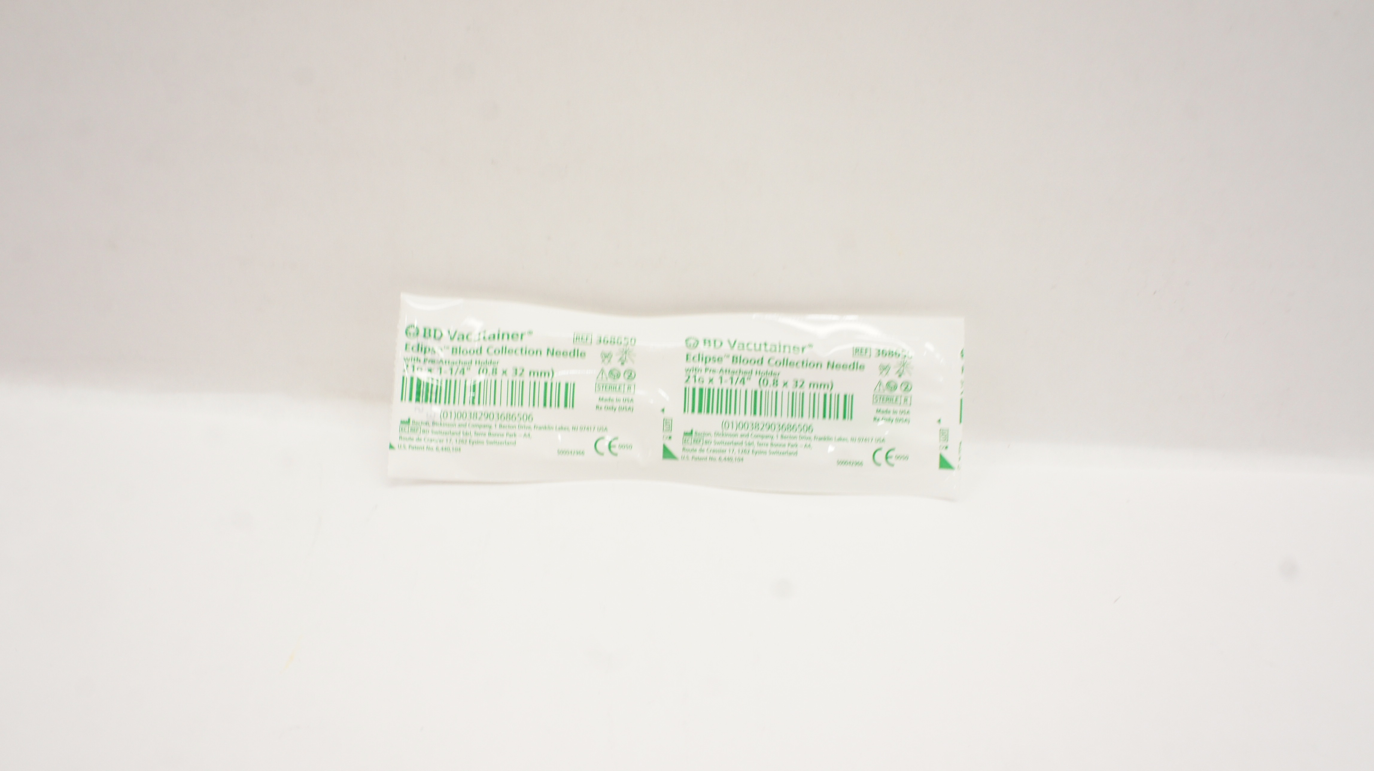 BD 368650 Vacutainer Eclipse Blood Collection Ndle 21G x 1-1/4inch