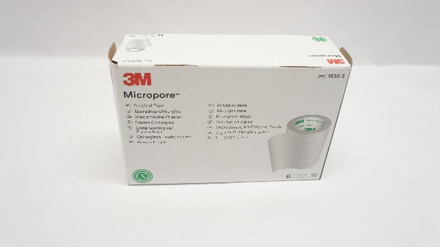 3M 1530-2 Micropore Surgical Tape 2In x 10 yd - Box of 6