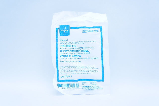 Medline NON22360 Stockinette, Single Ply Unbleached Cotton, 4in. x 48in.