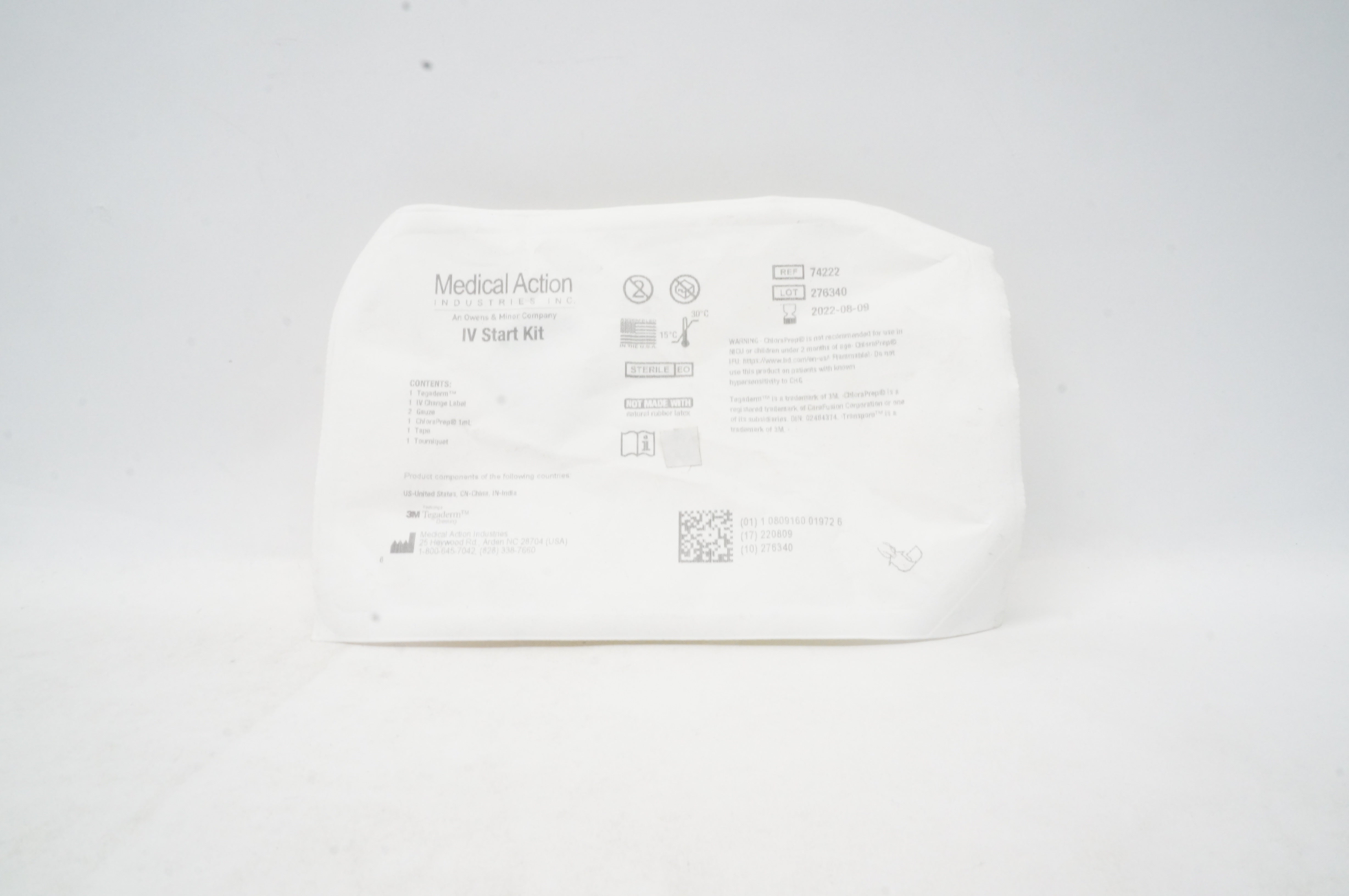 Medical Action 74222 3M Tegaderm IV Start Kit