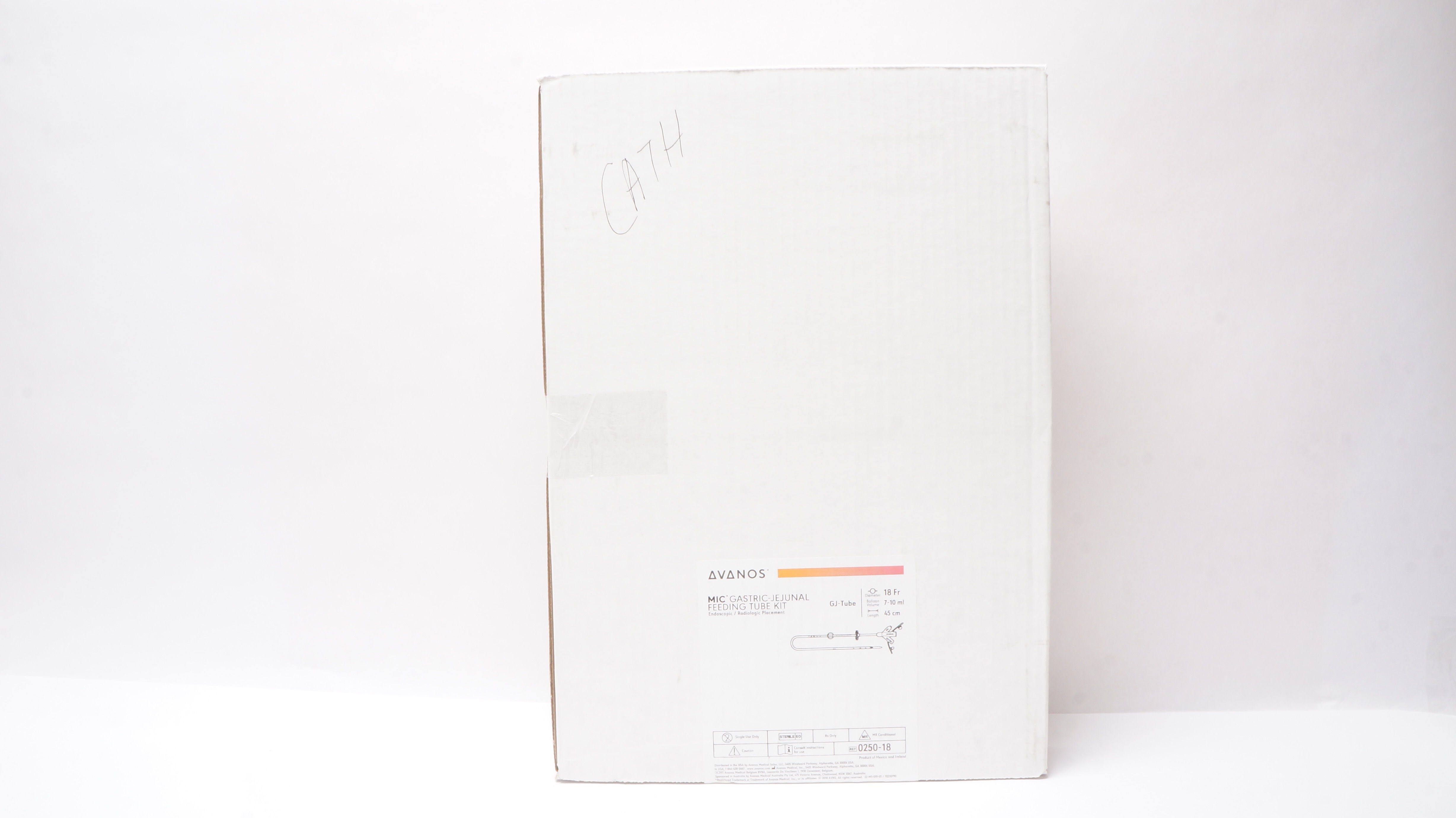 Avanos Medical 0250-18 MIC Gastric-Jejunal Feeding Tube Kit 18Fr x 45cm (x)