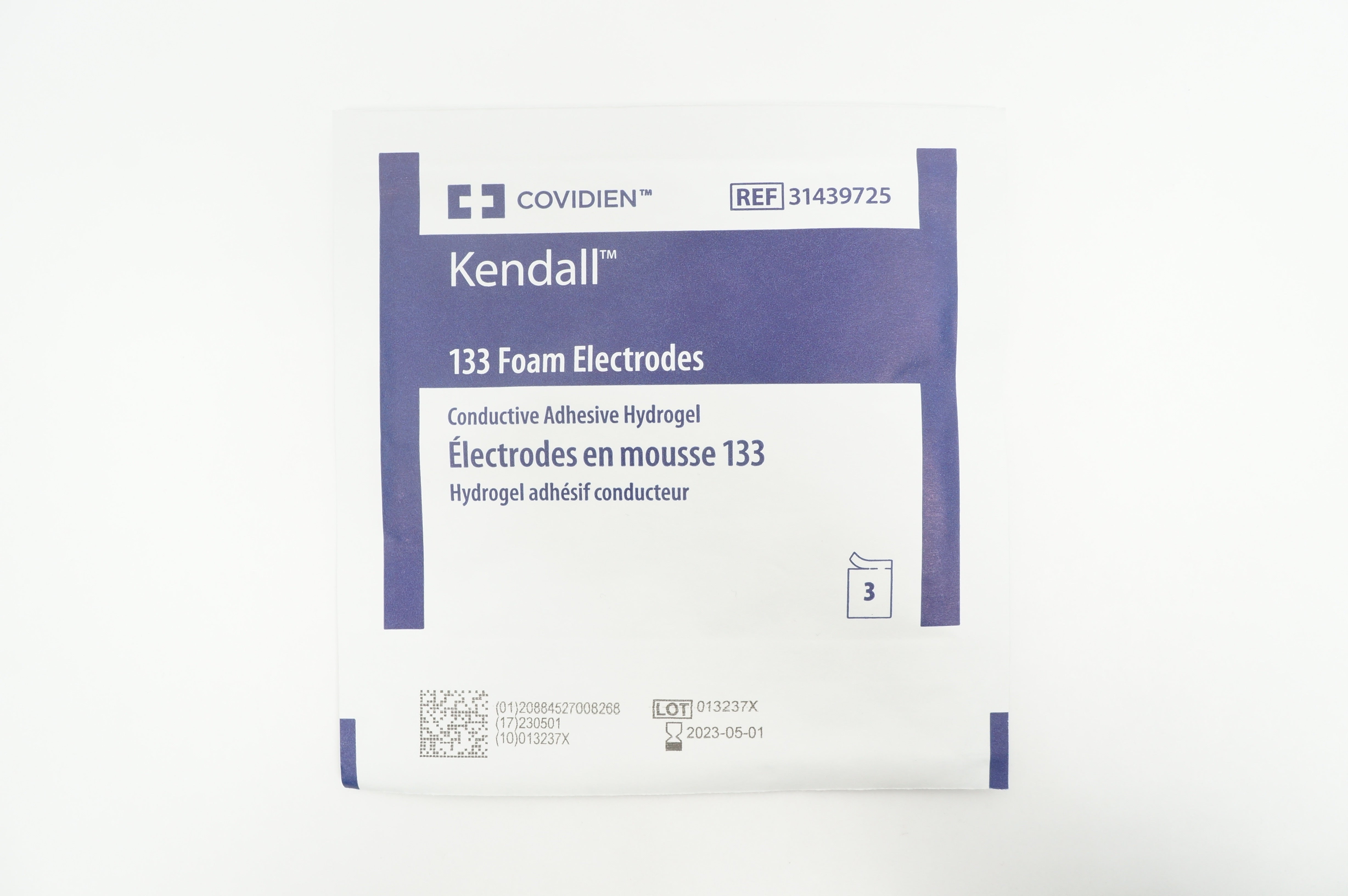 Covidien 31439725 Kendall 133 Foam Electrodes - Pack of 3