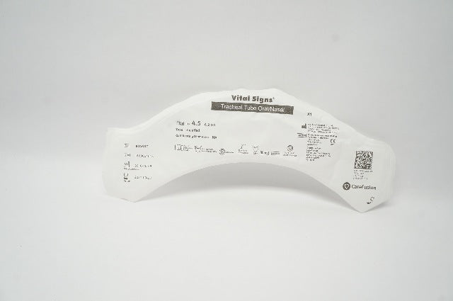 CareFusion 8045UC Vital Signs Tracheal Tube Oral/Nasal Uncuffed, 4.5 ID (x)