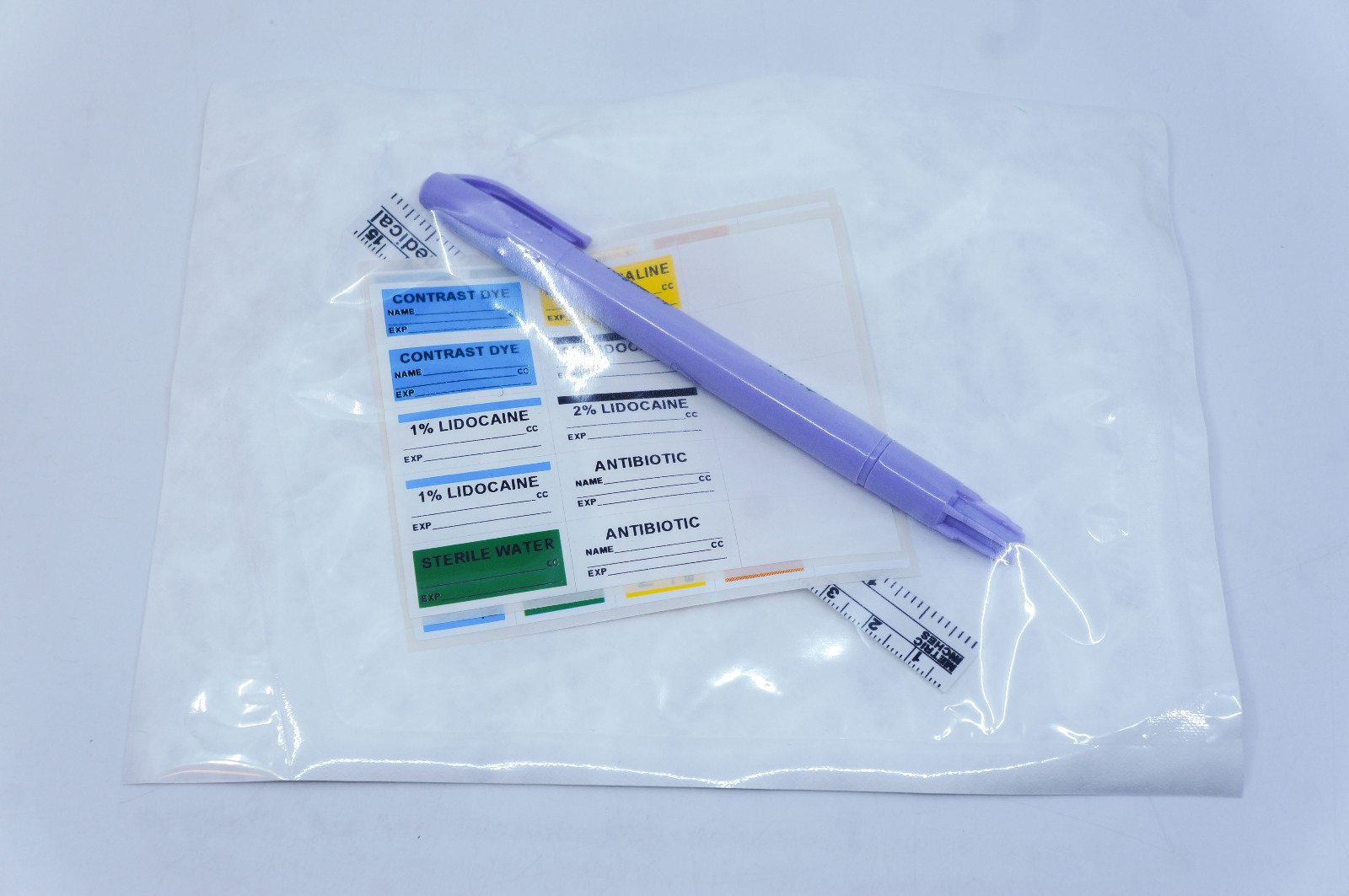 Xodus Medical CL22842 Medication Labels w/Marker & Ruler, Urology