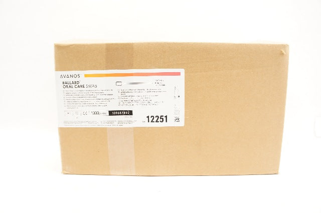 Avanos 12251 Ballard Oral Care Swab 6inch - Case of 1000