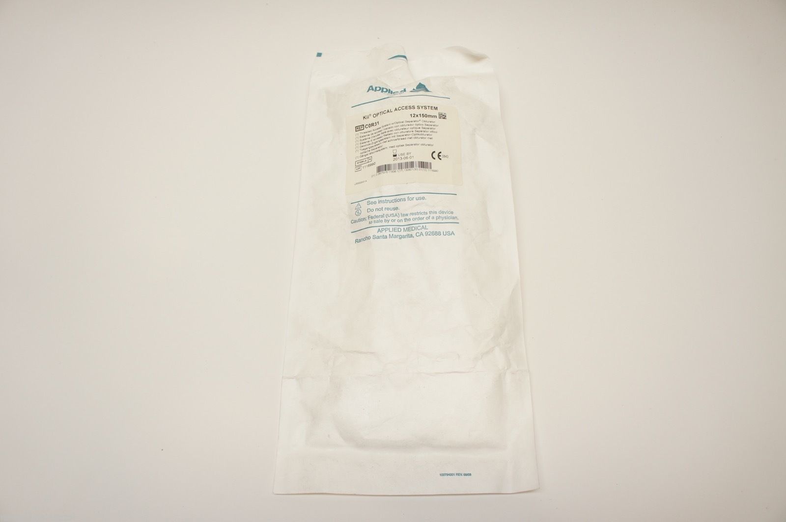 C0R31 ~ Applied Medical Kii Optical Access System 12 x 150mm (x)~ Lot of 2