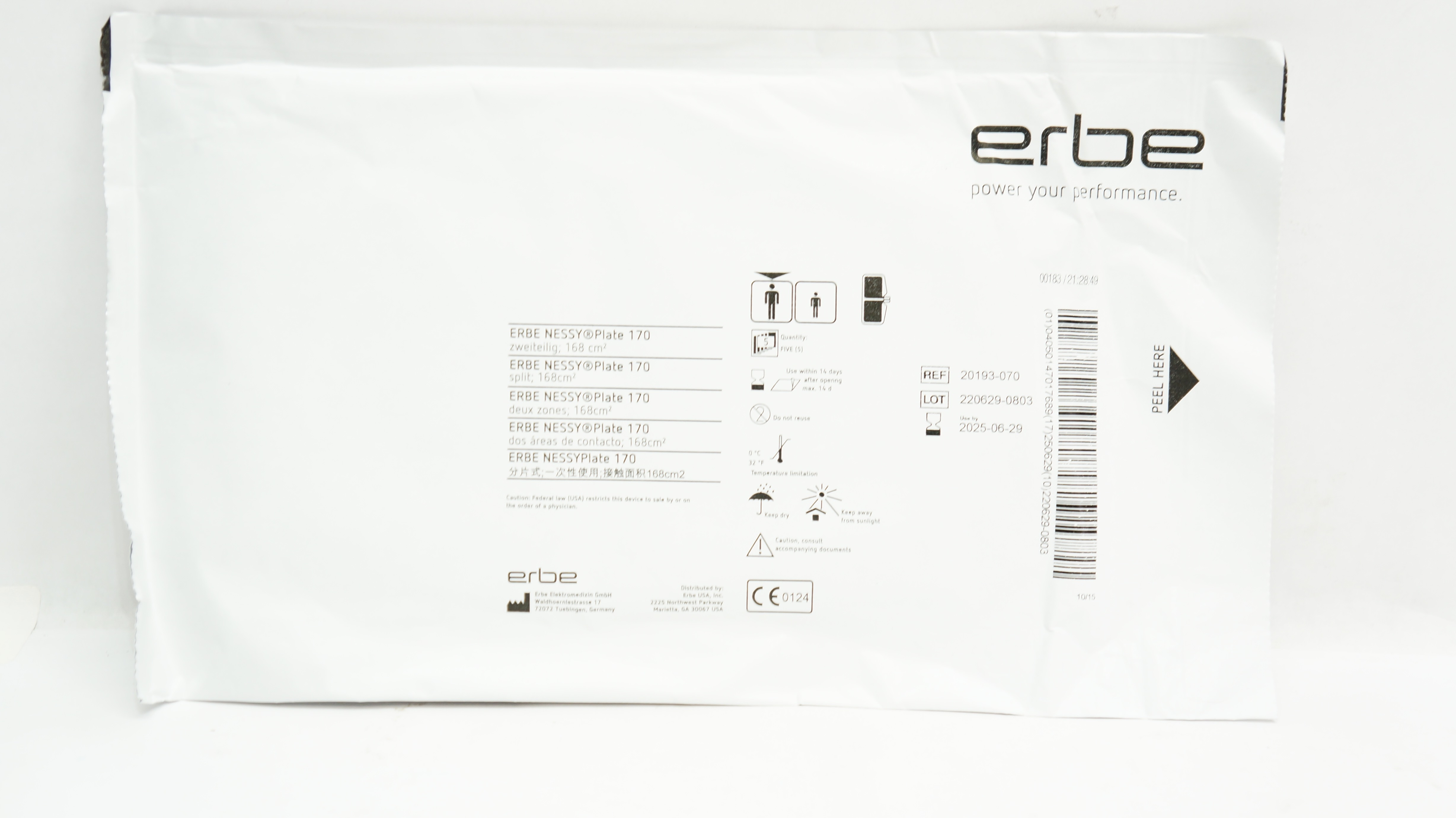 Erbe 20193-070 Nessy Plate 170 Split 168cm2 - Pack of 5