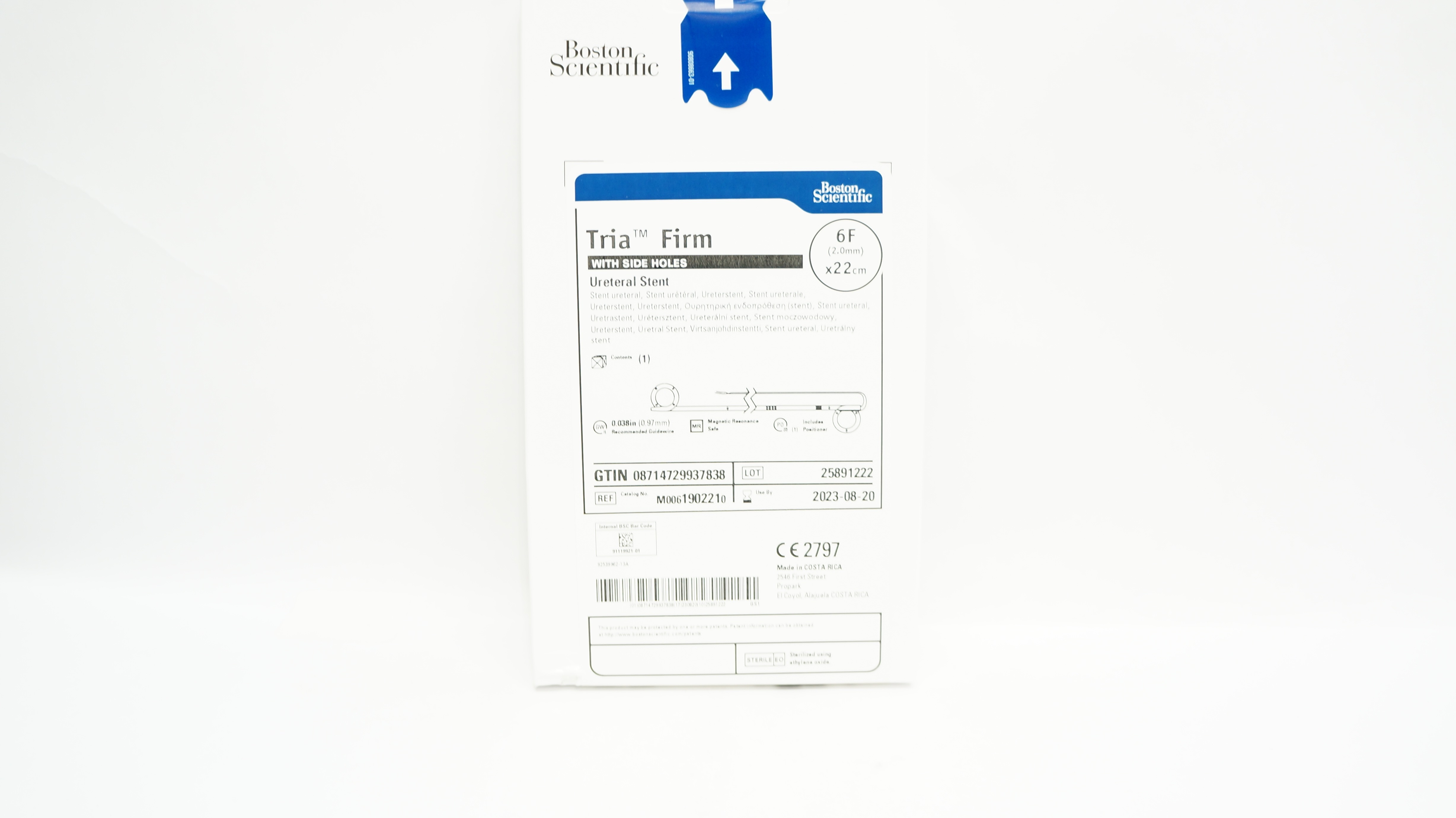 Boston Scientific 190221 Tria Ureteral Stnt. w/Side Holes 6F x 22cm (x)