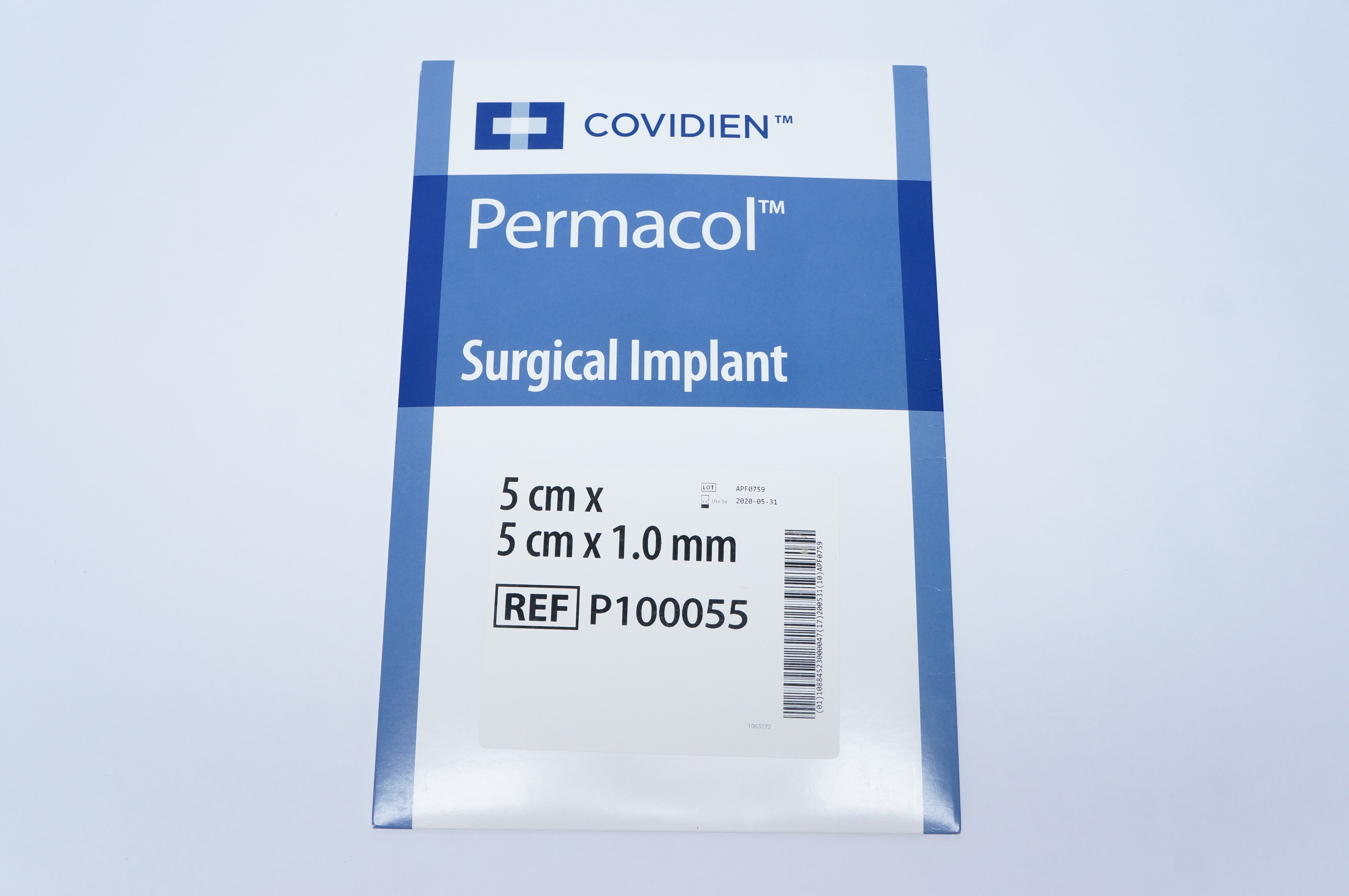 Covidien P100055 Permacol Surgical Implant 5cm x 5cm x 1.0mm (x)