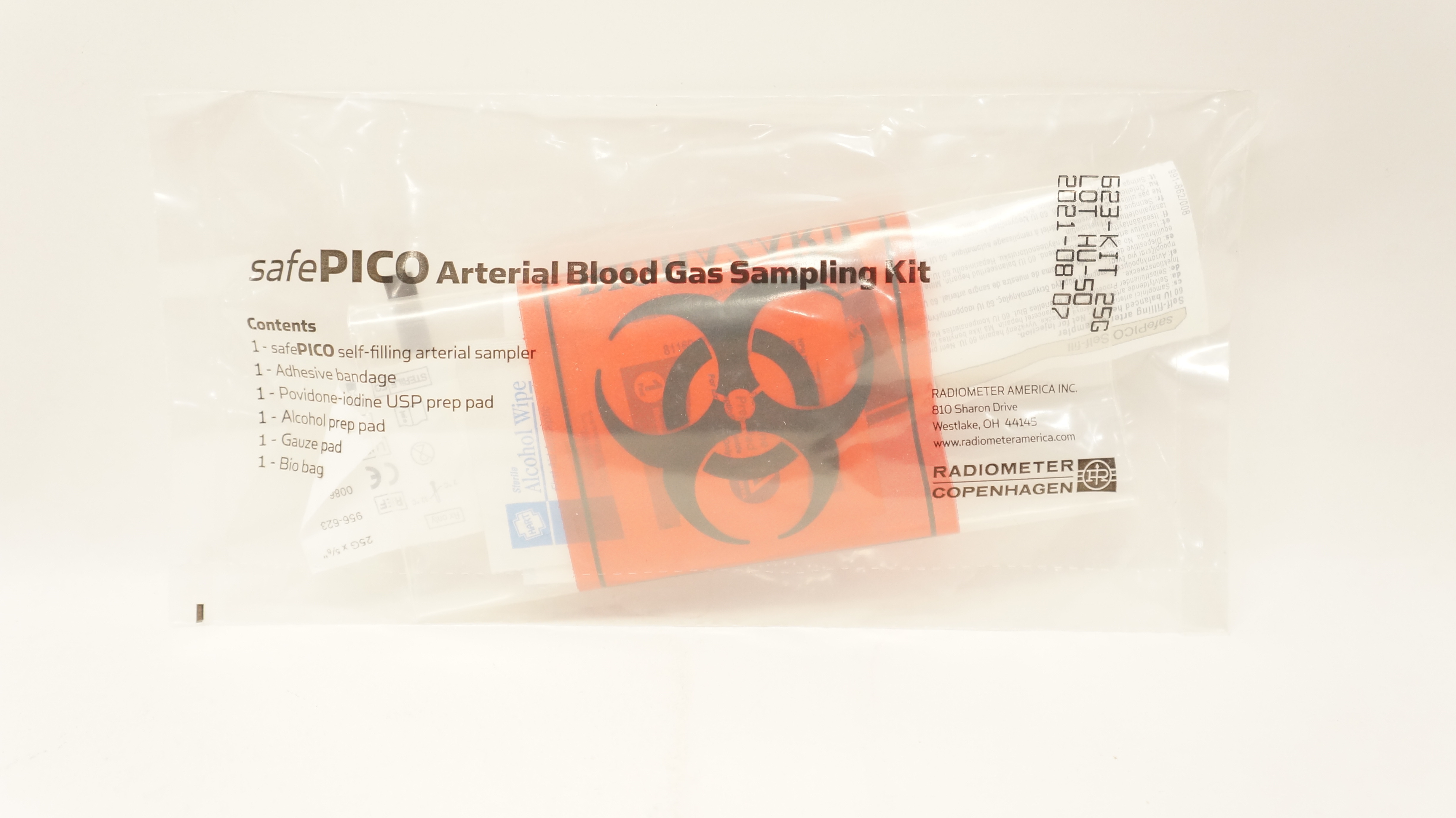 Radiometer 623-KIT-25G Safe Pico Arterial Blood Gas Sampling Kit (x)