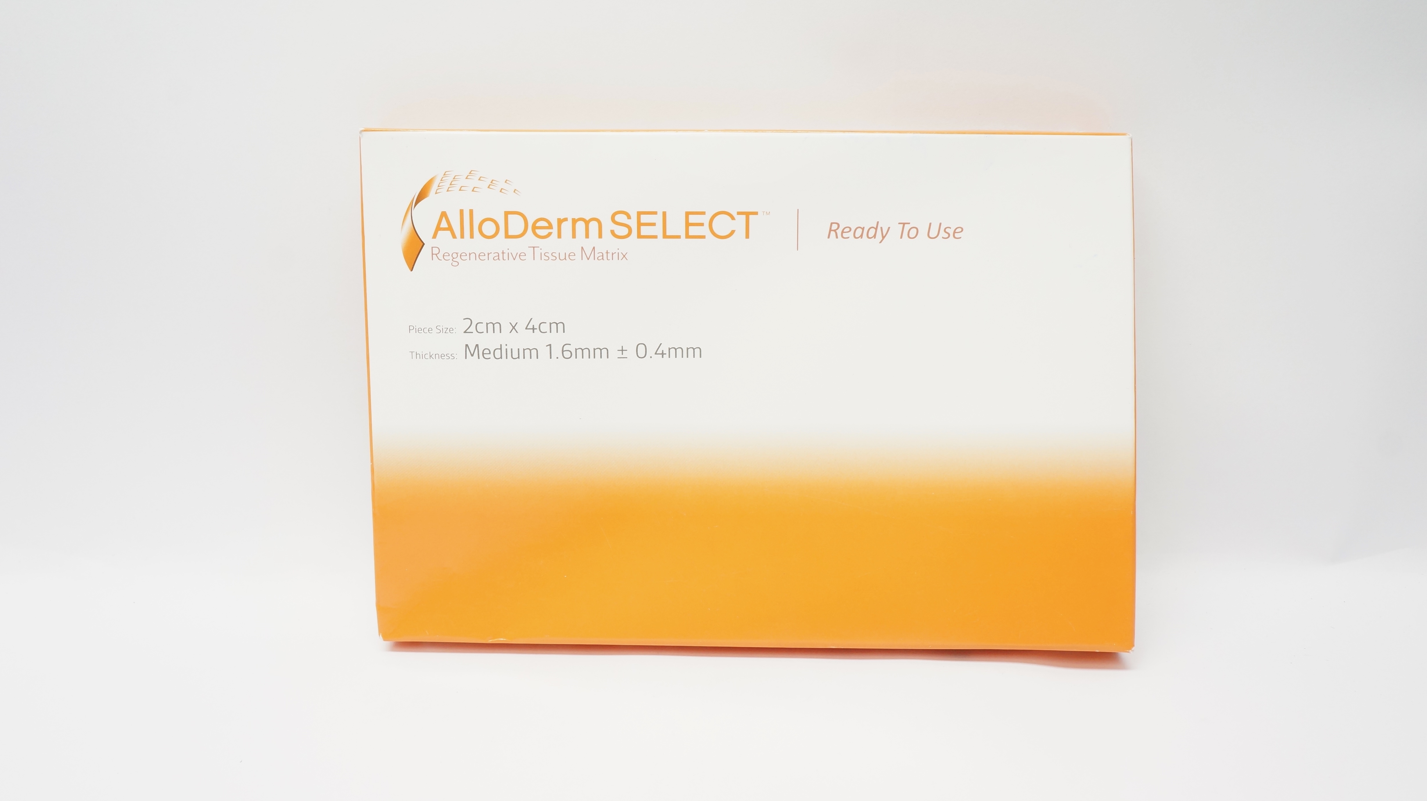 Allergan 141808 AlloDerm Select Regenerative Tissue Matrix 2cm x 4cm (x)